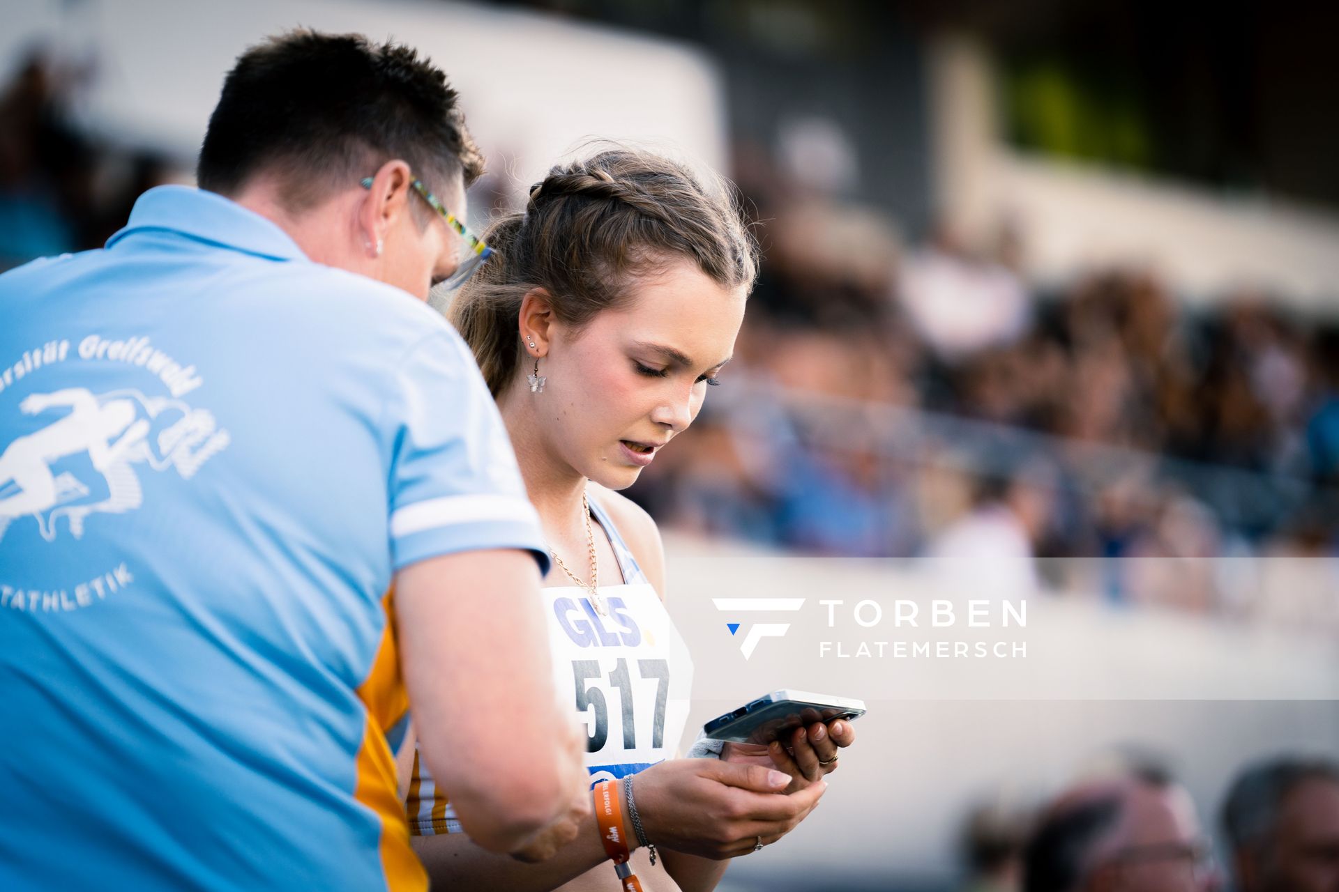 Lucy Junge (HSG Universitaet Greifswald) am 15.07.2022 waehrend den deutschen Leichtathletik-Jugendmeisterschaften 2022 in Ulm