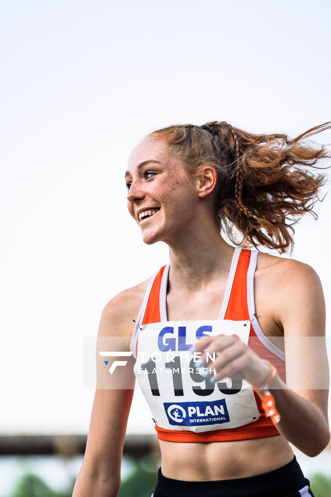 Lenia Kurrle (TSV Gomaringen) im Dreisprung am 15.07.2022 waehrend den deutschen Leichtathletik-Jugendmeisterschaften 2022 in Ulm