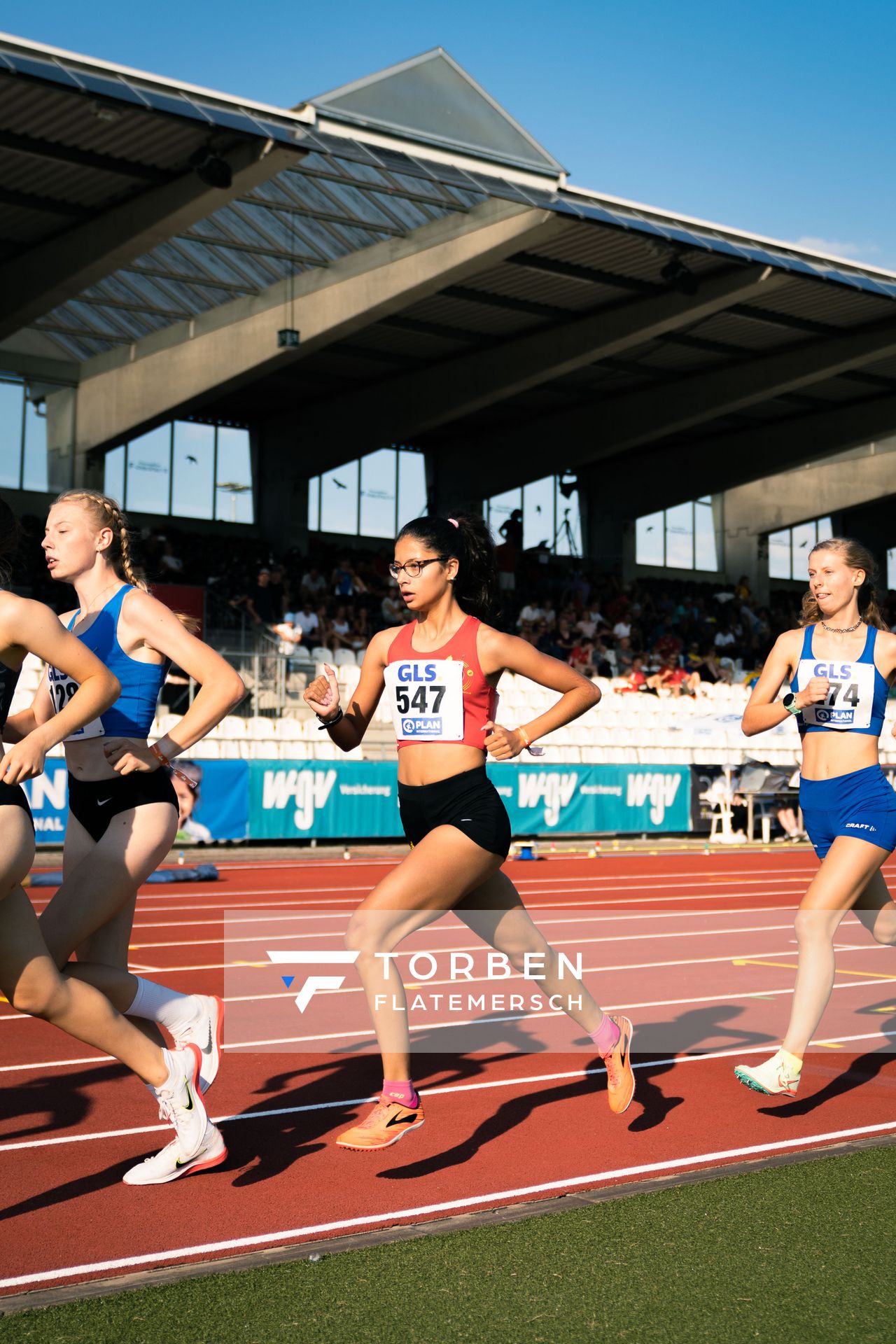 Anna Malena Wolff López (Braunschweiger Laufclub) am 15.07.2022 waehrend den deutschen Leichtathletik-Jugendmeisterschaften 2022 in Ulm