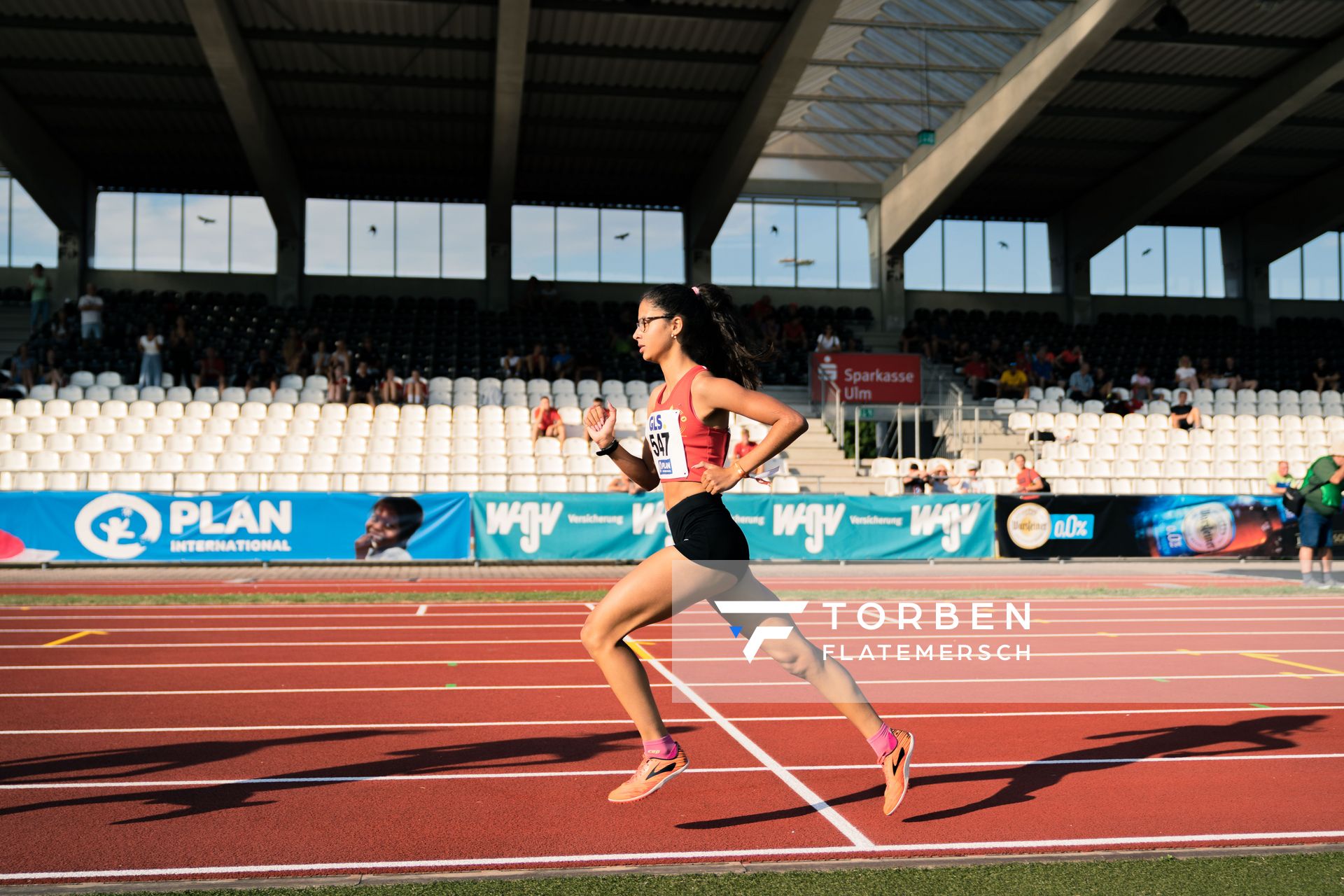 Anna Malena Wolff López (Braunschweiger Laufclub) am 15.07.2022 waehrend den deutschen Leichtathletik-Jugendmeisterschaften 2022 in Ulm