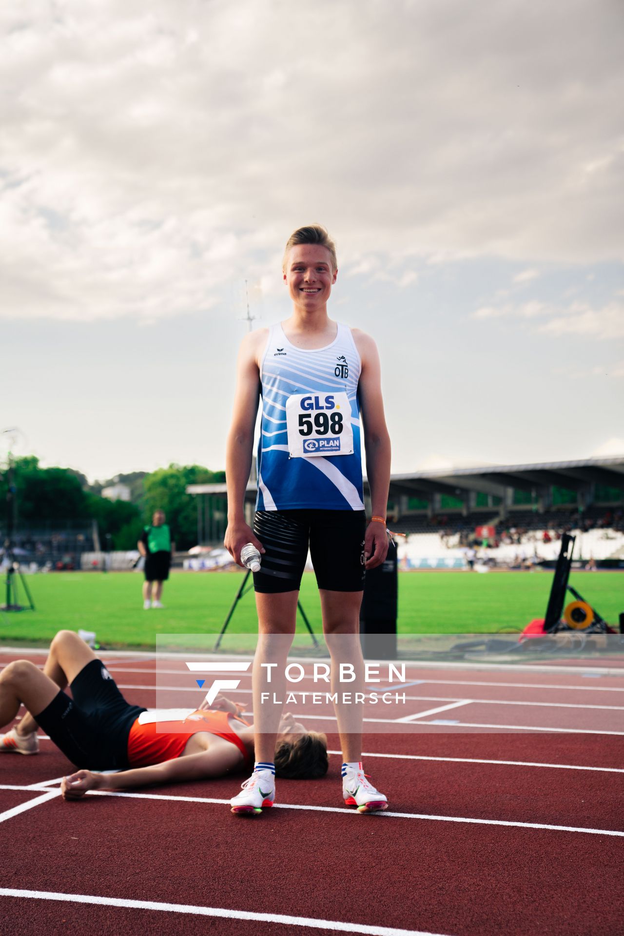 Jonas Kulgemeyer (OTB Osnabrueck) am 15.07.2022 waehrend den deutschen Leichtathletik-Jugendmeisterschaften 2022 in Ulm