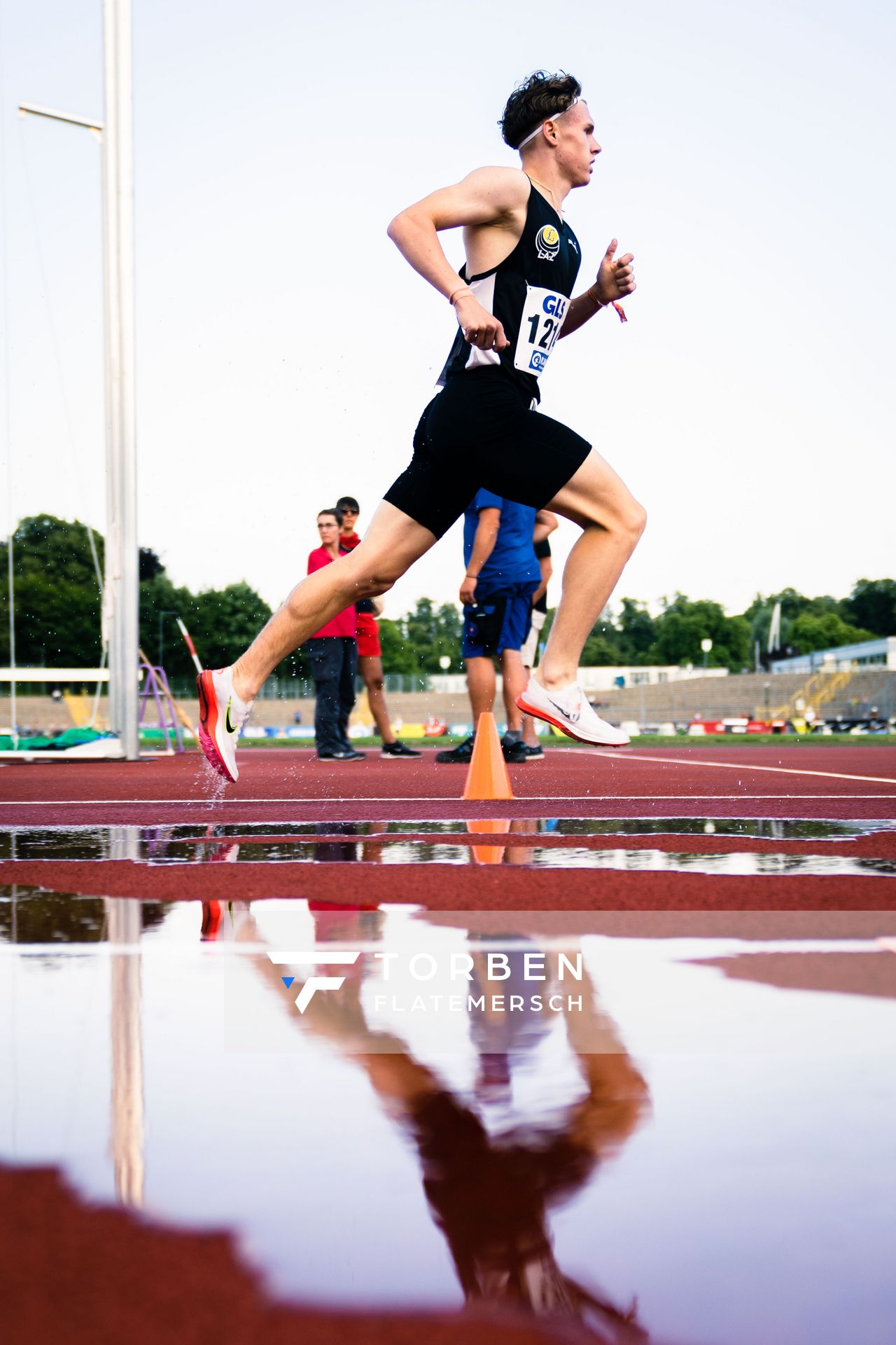 Kurt Lauer (LAZ Ludwigsburg) am 15.07.2022 waehrend den deutschen Leichtathletik-Jugendmeisterschaften 2022 in Ulm