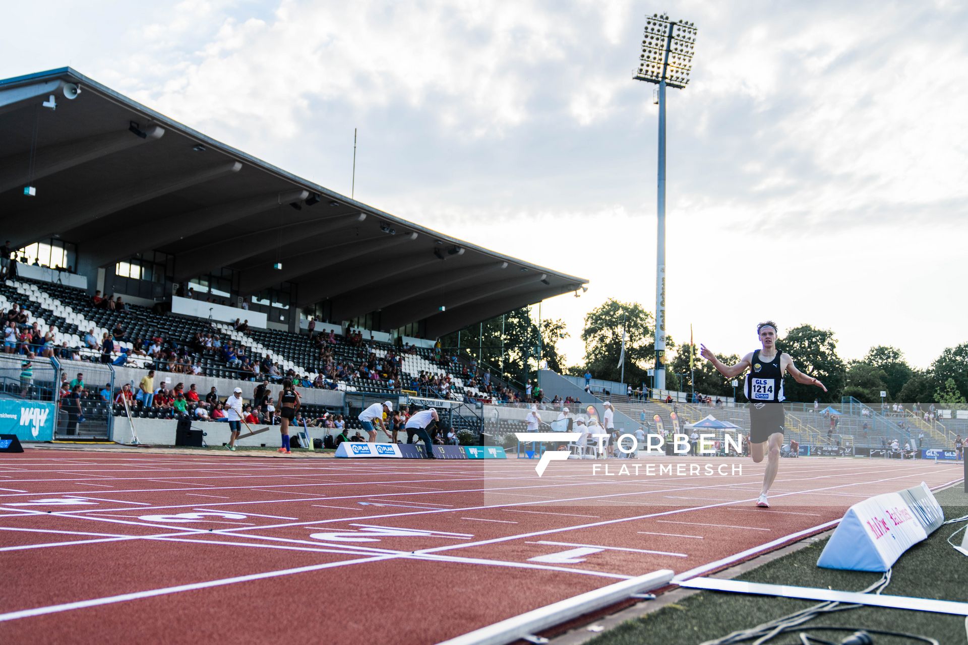 Deutscher U20 Meister ueber 2000m Hindernis Kurt Lauer (LAZ Ludwigsburg) am 15.07.2022 waehrend den deutschen Leichtathletik-Jugendmeisterschaften 2022 in Ulm