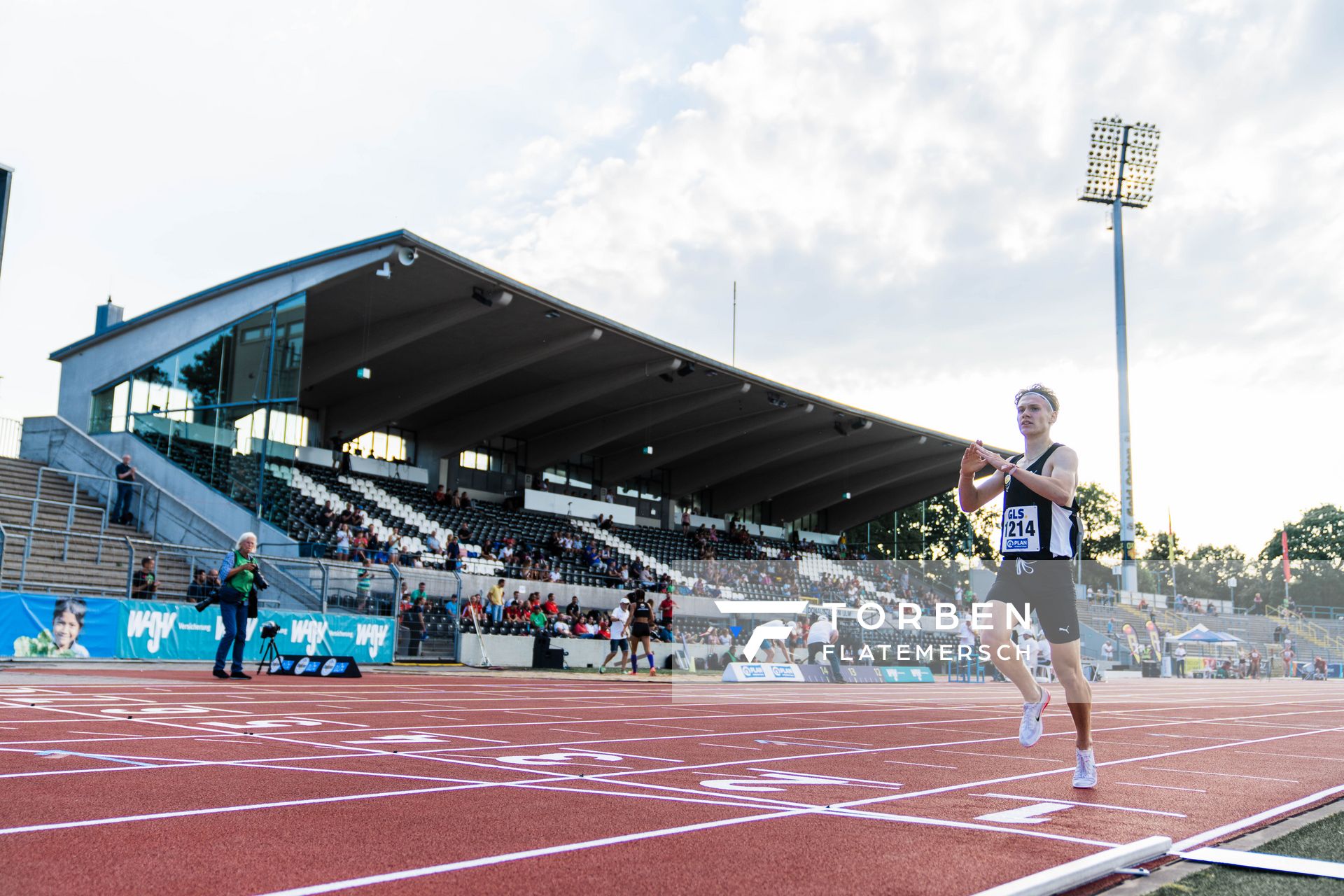 Deutscher U20 Meister ueber 2000m Hindernis Kurt Lauer (LAZ Ludwigsburg) am 15.07.2022 waehrend den deutschen Leichtathletik-Jugendmeisterschaften 2022 in Ulm