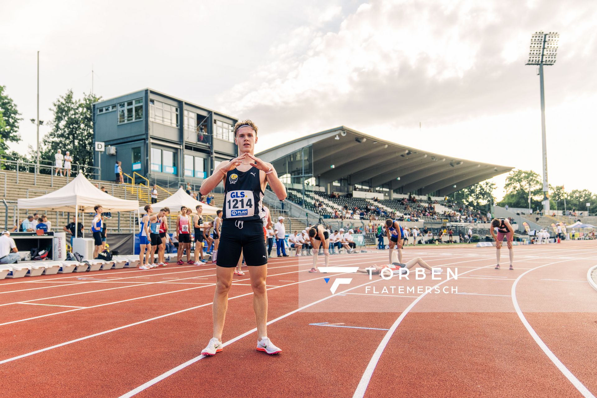 Deutscher U20 Meister ueber 2000m Hindernis Kurt Lauer (LAZ Ludwigsburg) am 15.07.2022 waehrend den deutschen Leichtathletik-Jugendmeisterschaften 2022 in Ulm