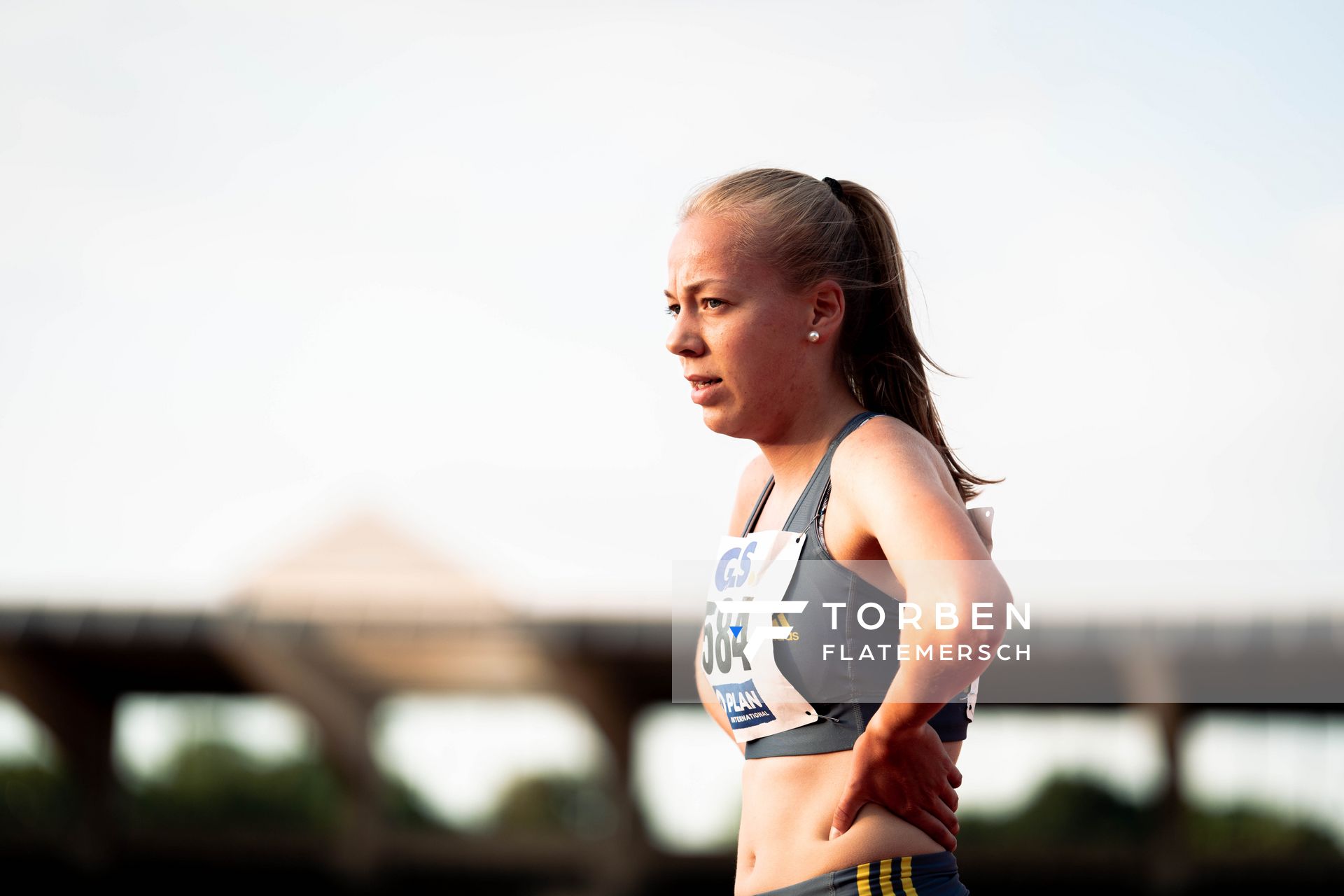 Deutsche U20 Meisterin ueber 2000m Hindernis Carolin Hinrichs (VfL Loeningen) am 15.07.2022 waehrend den deutschen Leichtathletik-Jugendmeisterschaften 2022 in Ulm