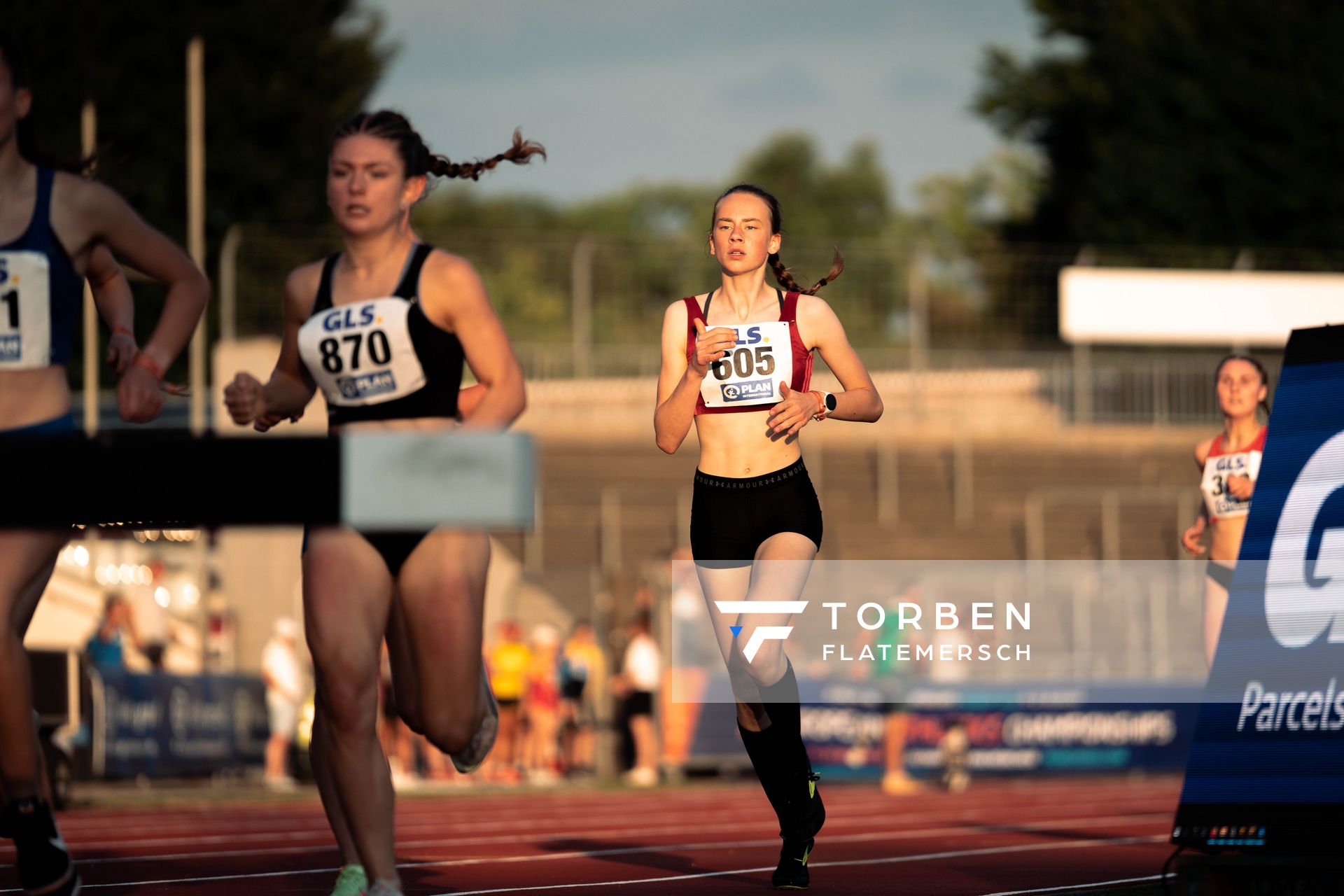 Neele Hebel (TKJ Sarstedt) am 15.07.2022 waehrend den deutschen Leichtathletik-Jugendmeisterschaften 2022 in Ulm