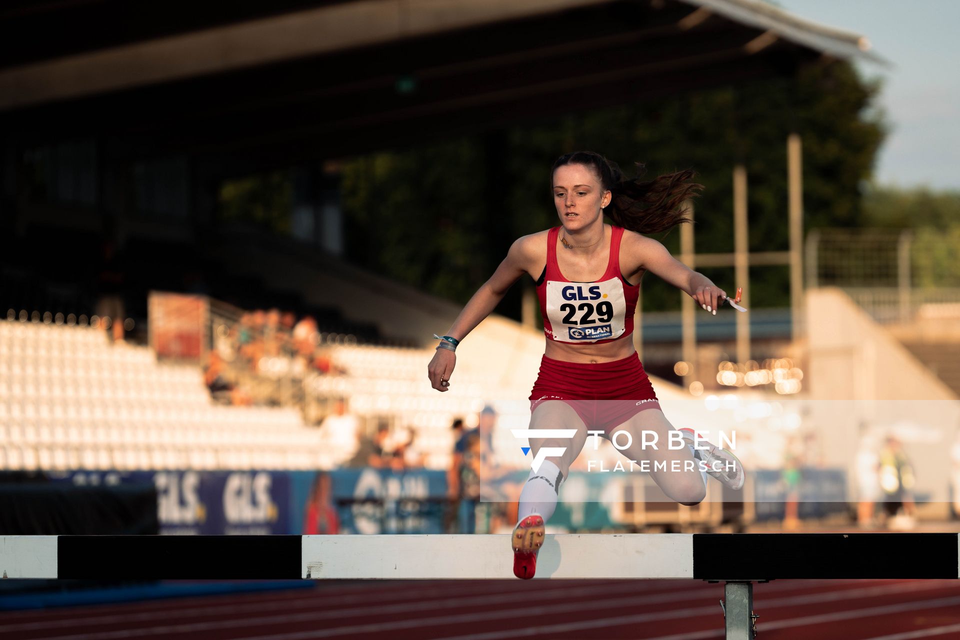 Jule Lindner (LG Bamberg) am 15.07.2022 waehrend den deutschen Leichtathletik-Jugendmeisterschaften 2022 in Ulm