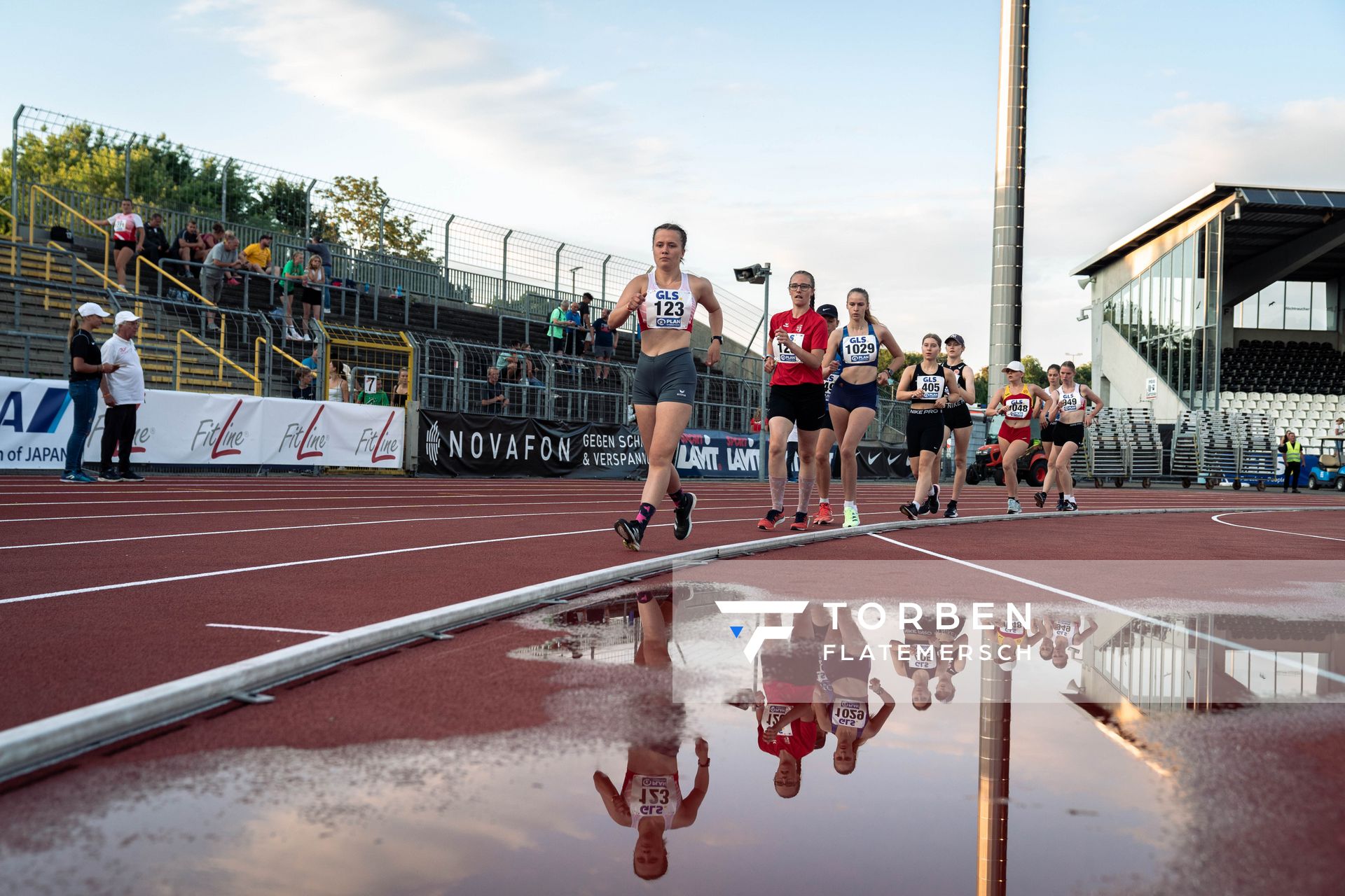 Lea Anika Obenaus (SC Potsdam), Ada Junghannss (Erfurter LAC), Anna-Maria Gabriel (Eintracht Frankfurt e.V.), am 15.07.2022 waehrend den deutschen Leichtathletik-Jugendmeisterschaften 2022 in Ulm