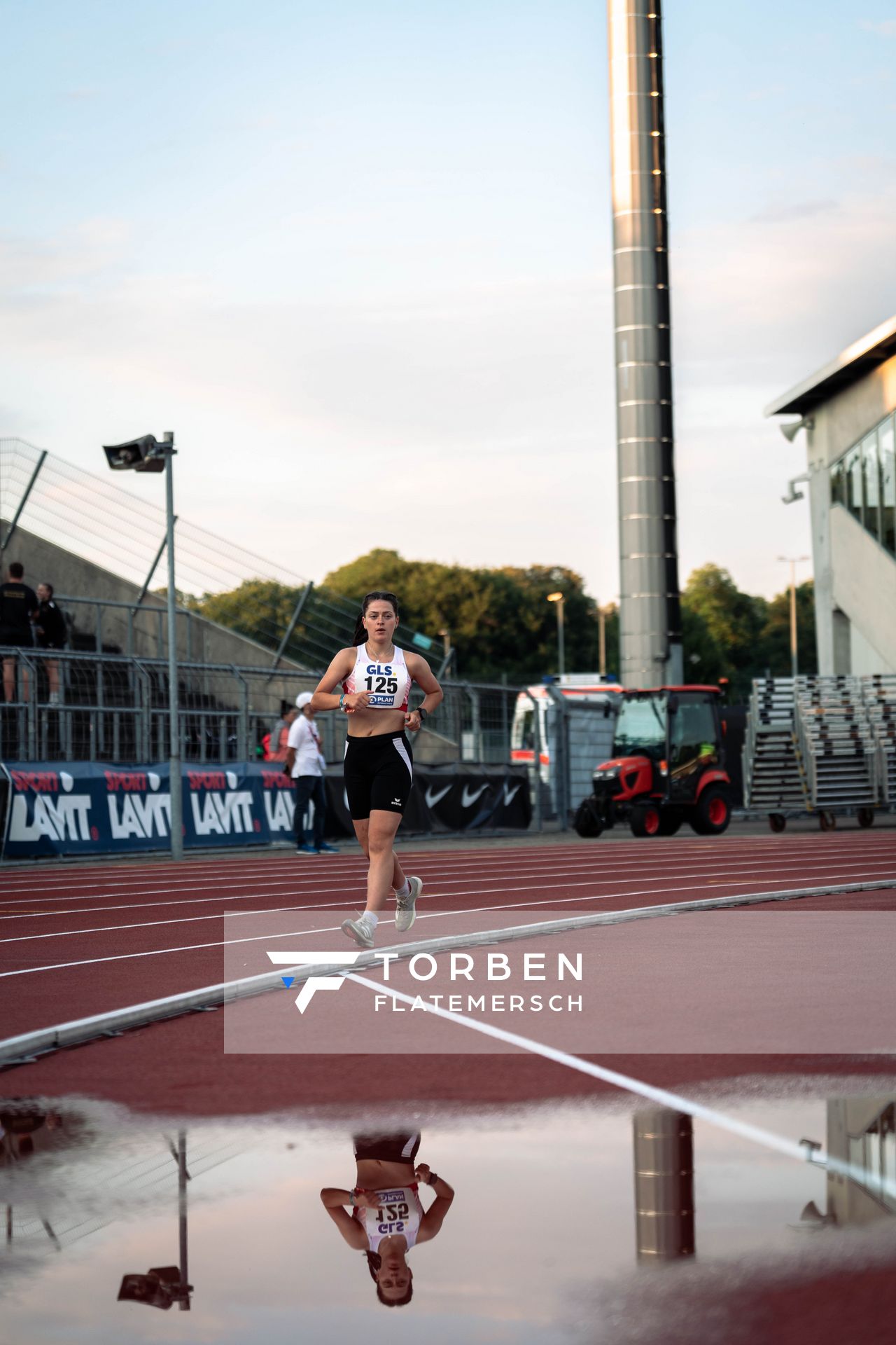 Lena Sonntag (SC Potsdam) am 15.07.2022 waehrend den deutschen Leichtathletik-Jugendmeisterschaften 2022 in Ulm