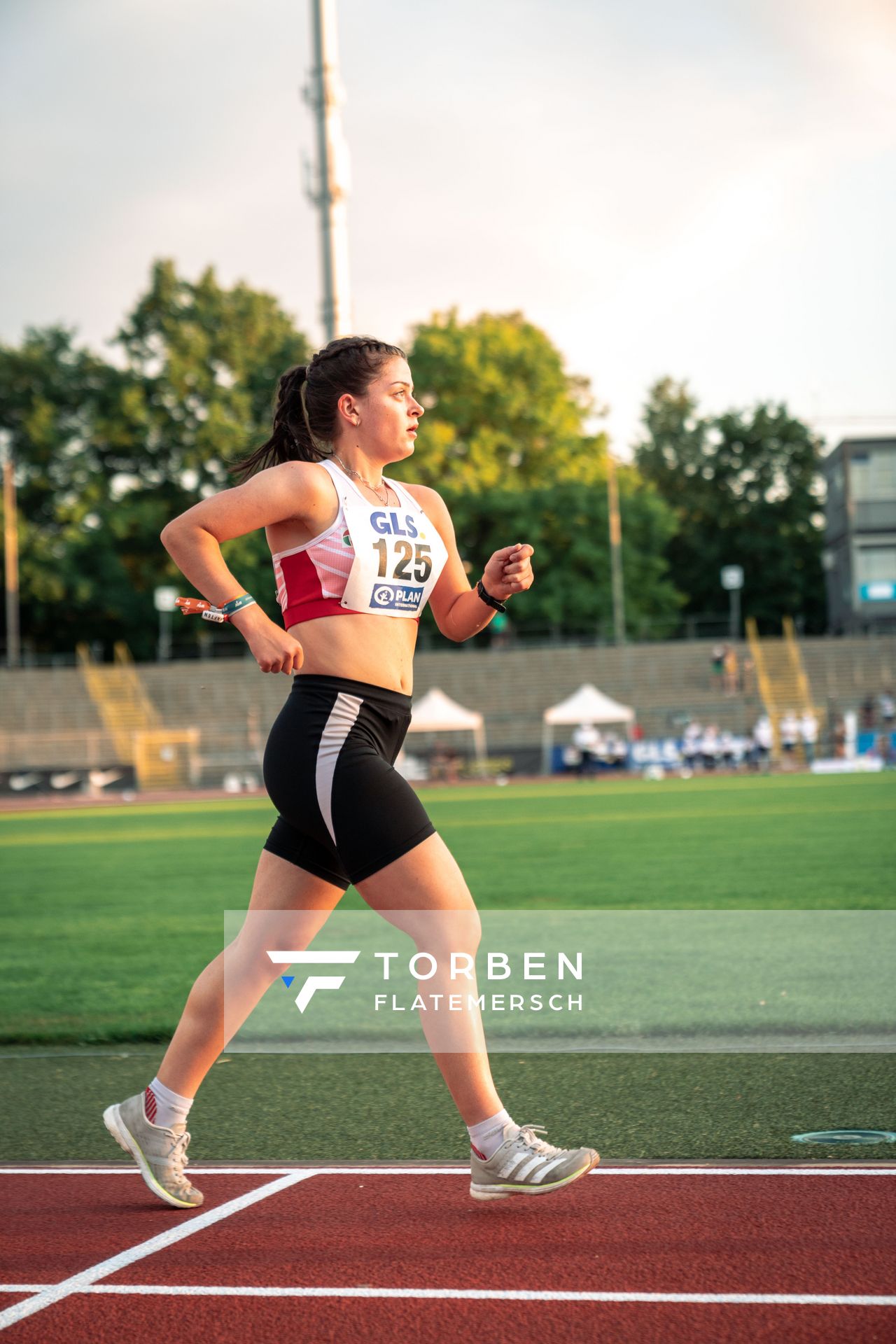 Lena Sonntag (SC Potsdam) am 15.07.2022 waehrend den deutschen Leichtathletik-Jugendmeisterschaften 2022 in Ulm