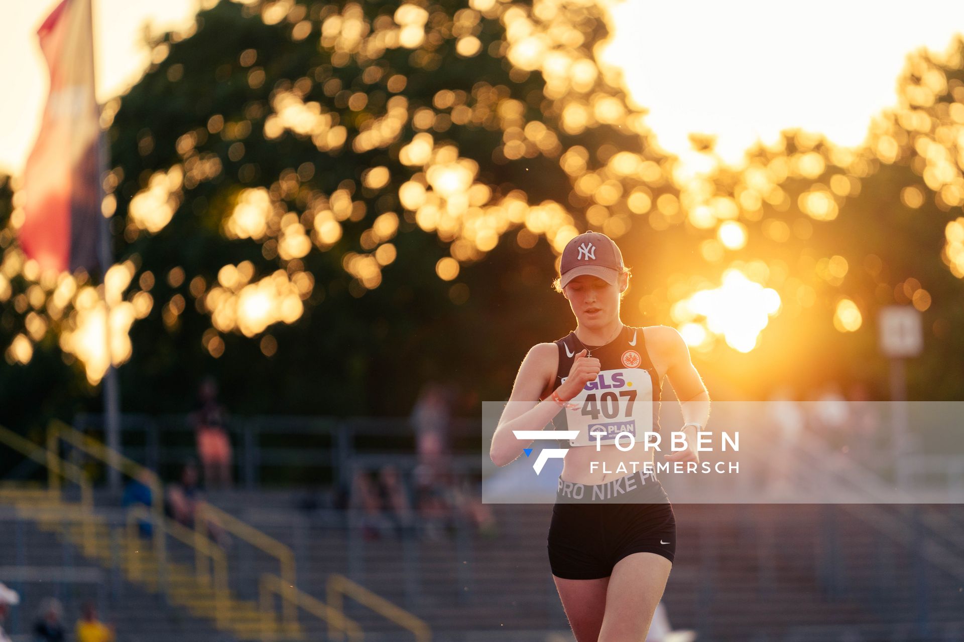 Tabea Kiefer (Eintracht Frankfurt e.V.) am 15.07.2022 waehrend den deutschen Leichtathletik-Jugendmeisterschaften 2022 in Ulm