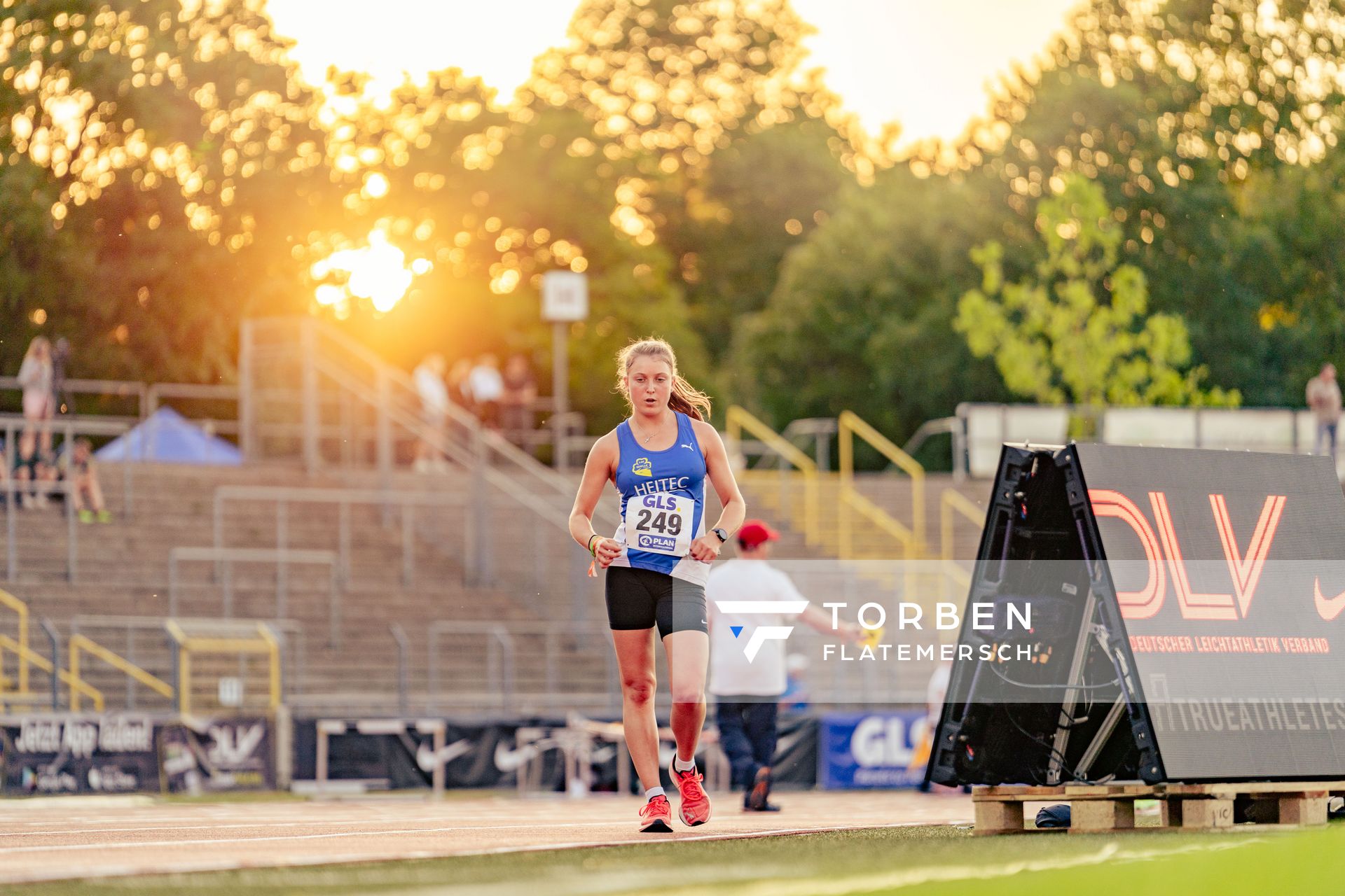 Marie Krebelder (LAC Quelle Fuerth) am 15.07.2022 waehrend den deutschen Leichtathletik-Jugendmeisterschaften 2022 in Ulm