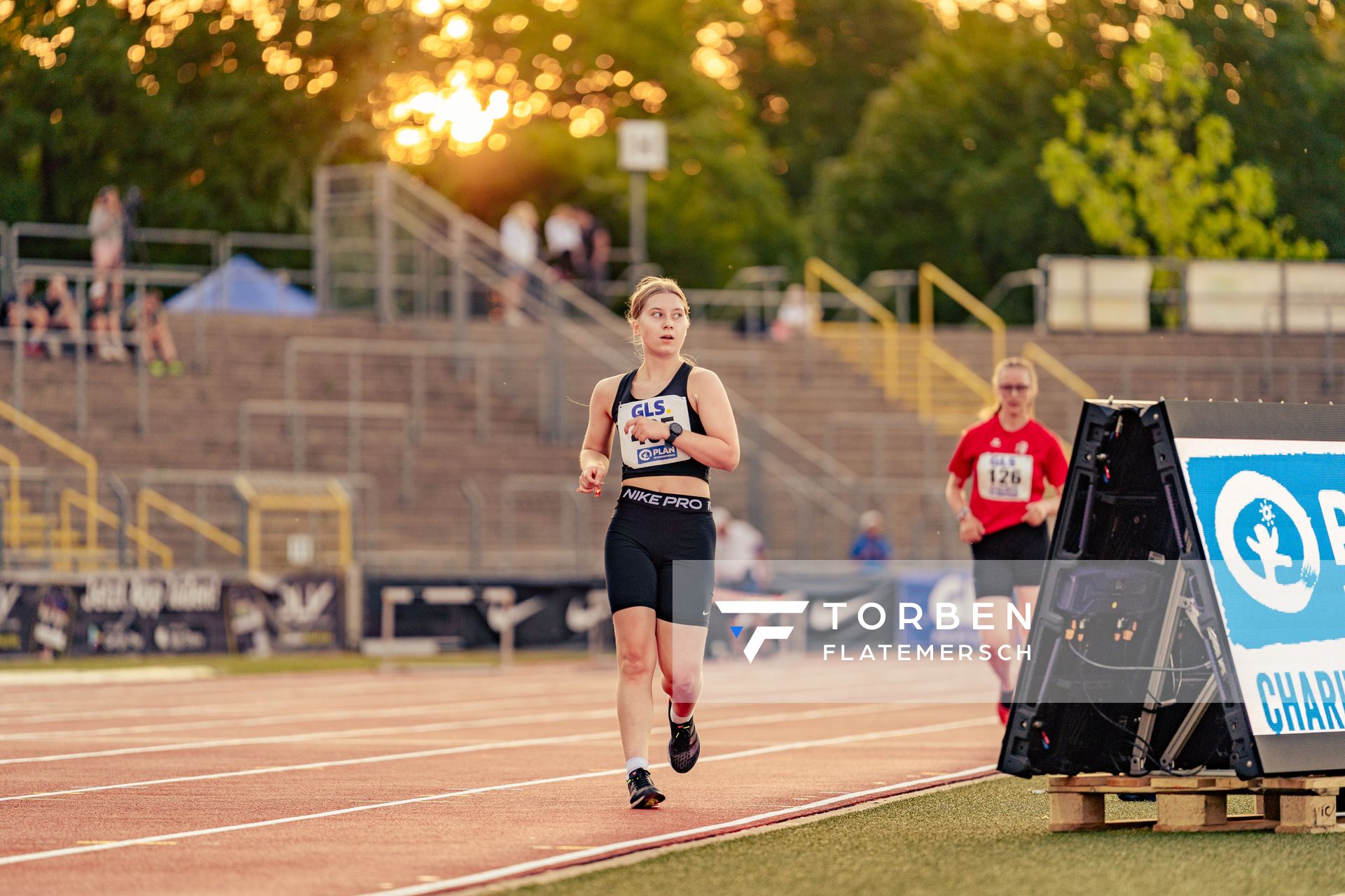 Anna-Maria Gabriel (Eintracht Frankfurt e.V.) am 15.07.2022 waehrend den deutschen Leichtathletik-Jugendmeisterschaften 2022 in Ulm