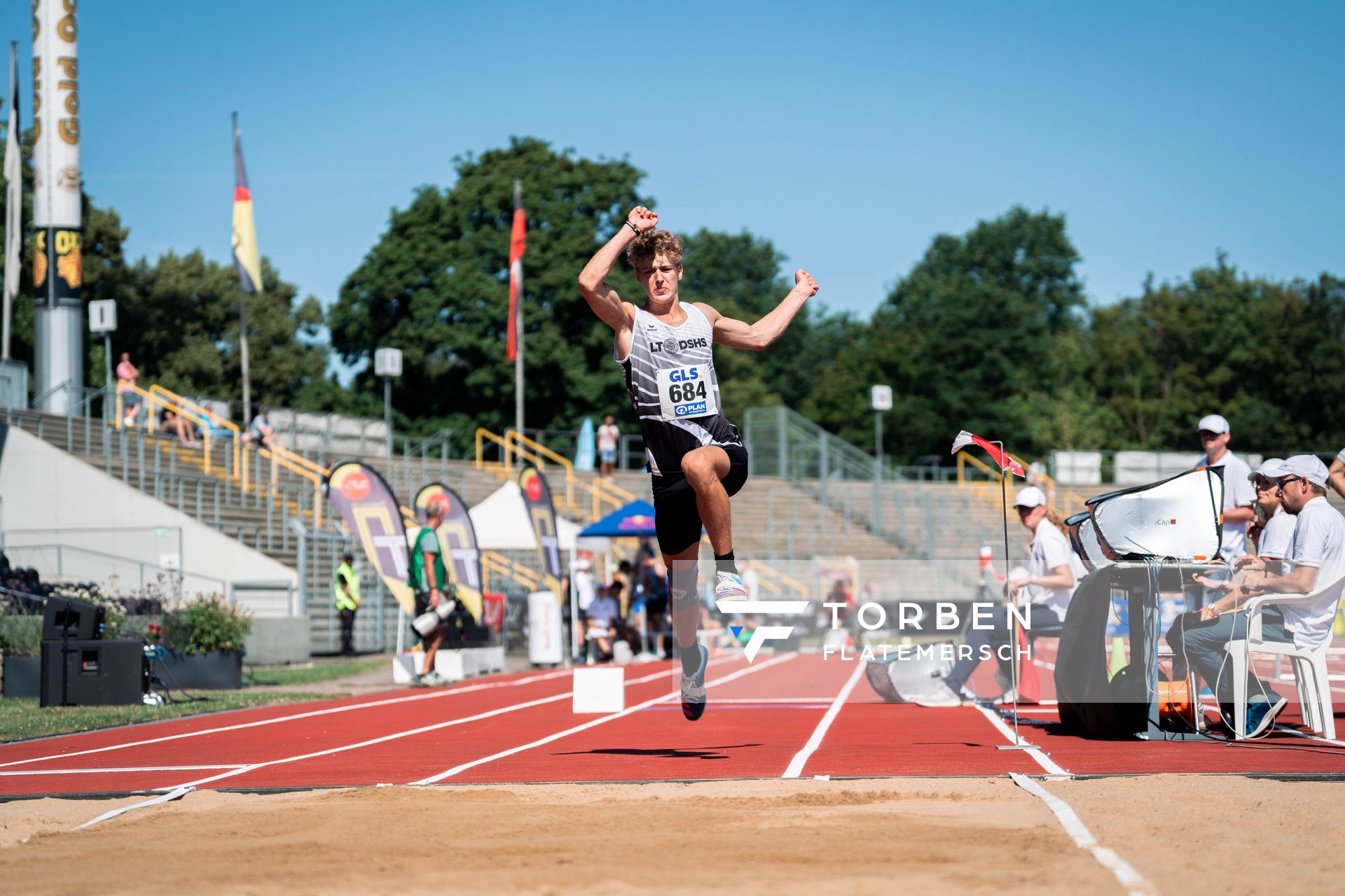 David Kruth (LT DSHS Koeln) am 16.07.2022 waehrend den deutschen Leichtathletik-Jugendmeisterschaften 2022 in Ulm