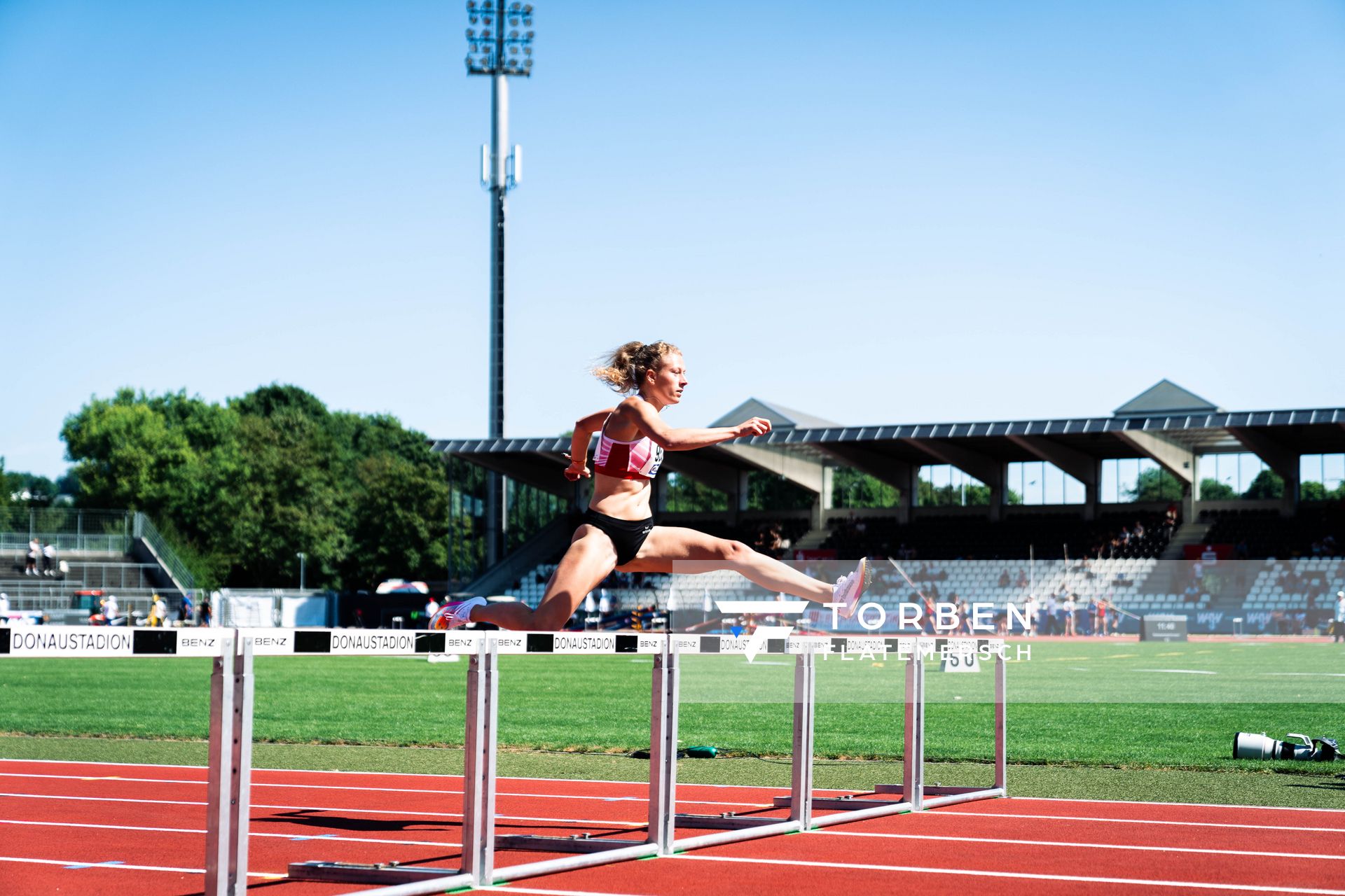 Vivienne Morgenstern (Dresdner SC 1898) am 16.07.2022 waehrend den deutschen Leichtathletik-Jugendmeisterschaften 2022 in Ulm