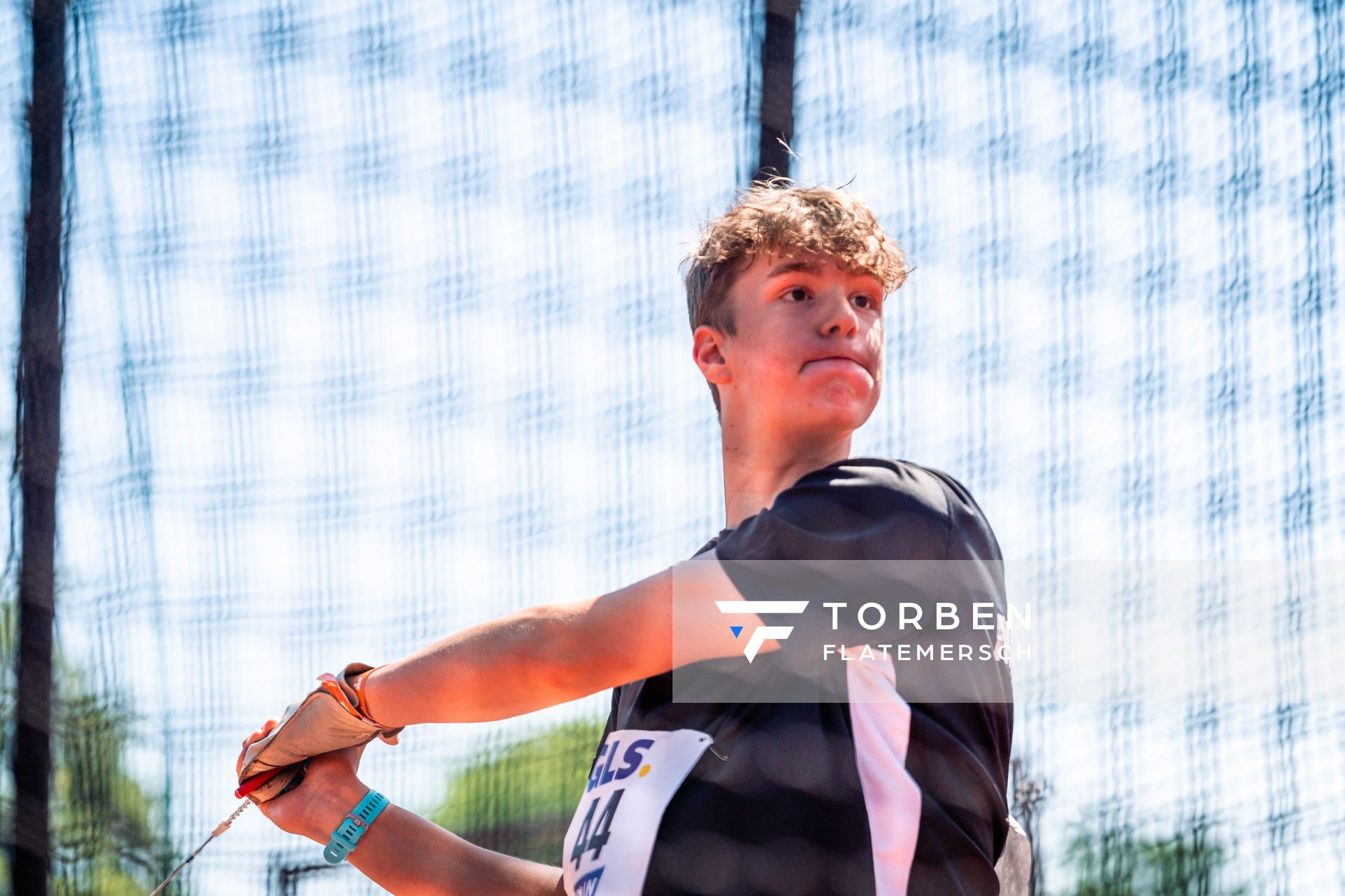 Luis Koch (MTG Mannheim) am 16.07.2022 waehrend den deutschen Leichtathletik-Jugendmeisterschaften 2022 in Ulm