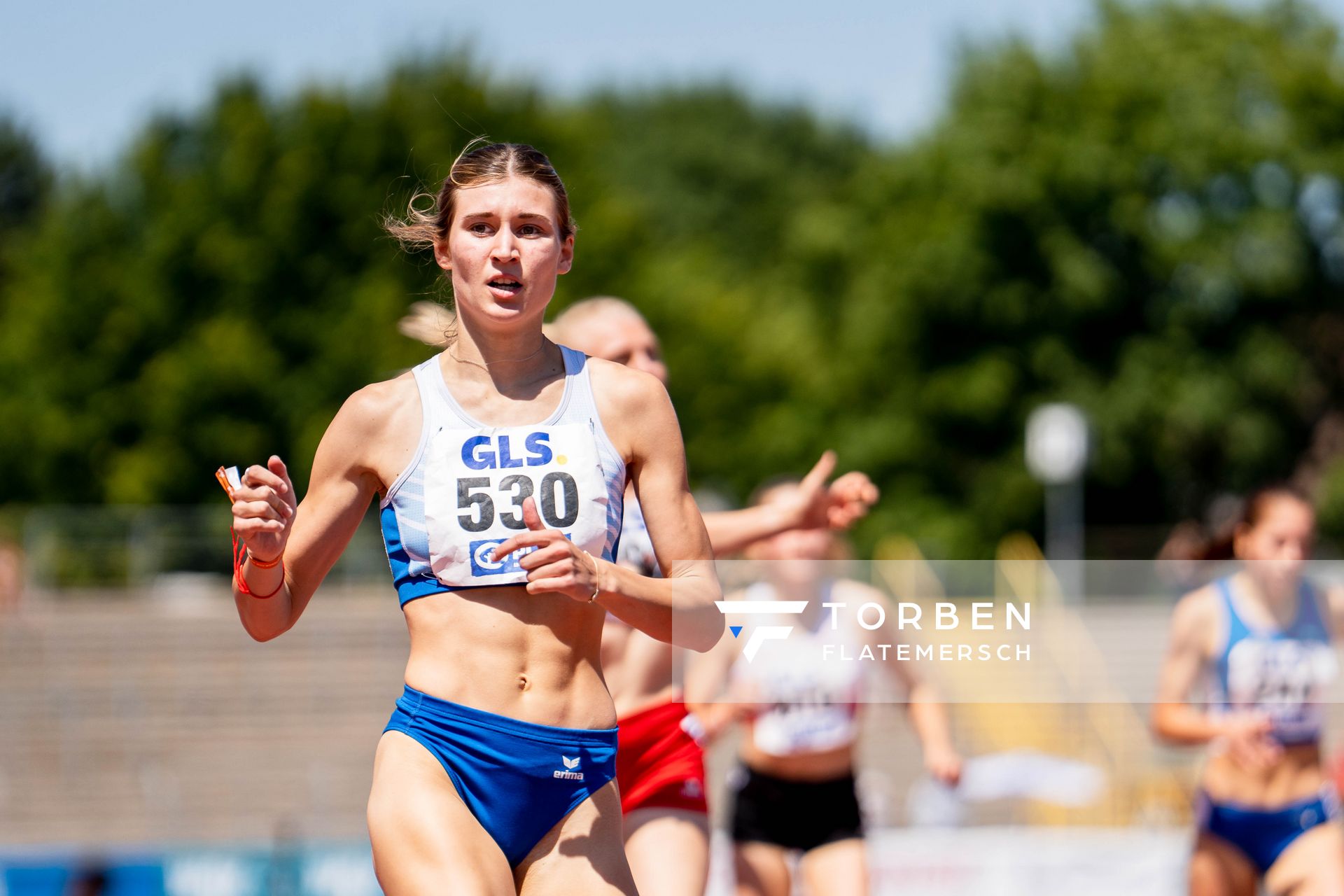 Johanna Martin (1. LAV Rostock) am 16.07.2022 waehrend den deutschen Leichtathletik-Jugendmeisterschaften 2022 in Ulm