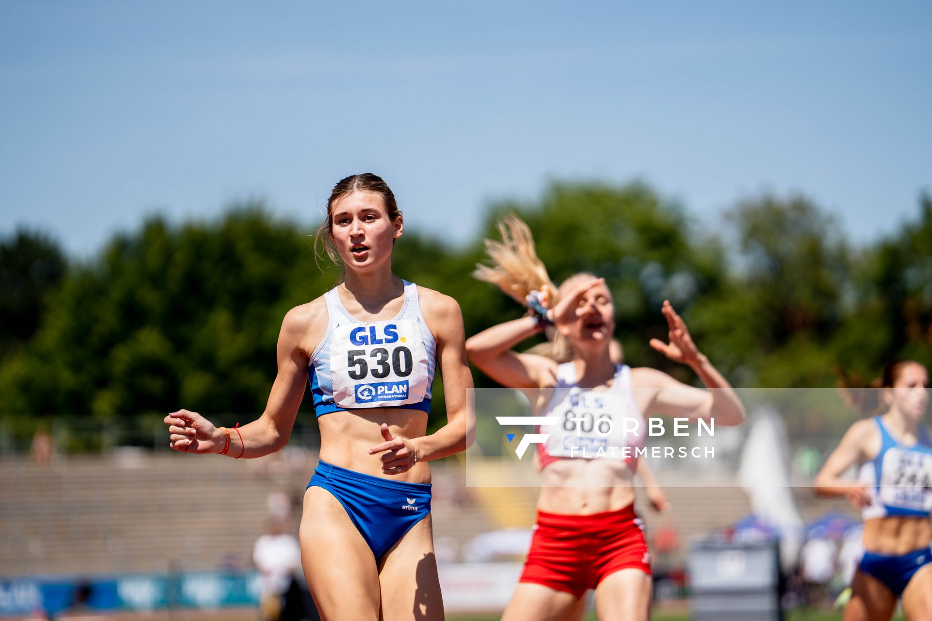 Johanna Martin (1. LAV Rostock) am 16.07.2022 waehrend den deutschen Leichtathletik-Jugendmeisterschaften 2022 in Ulm