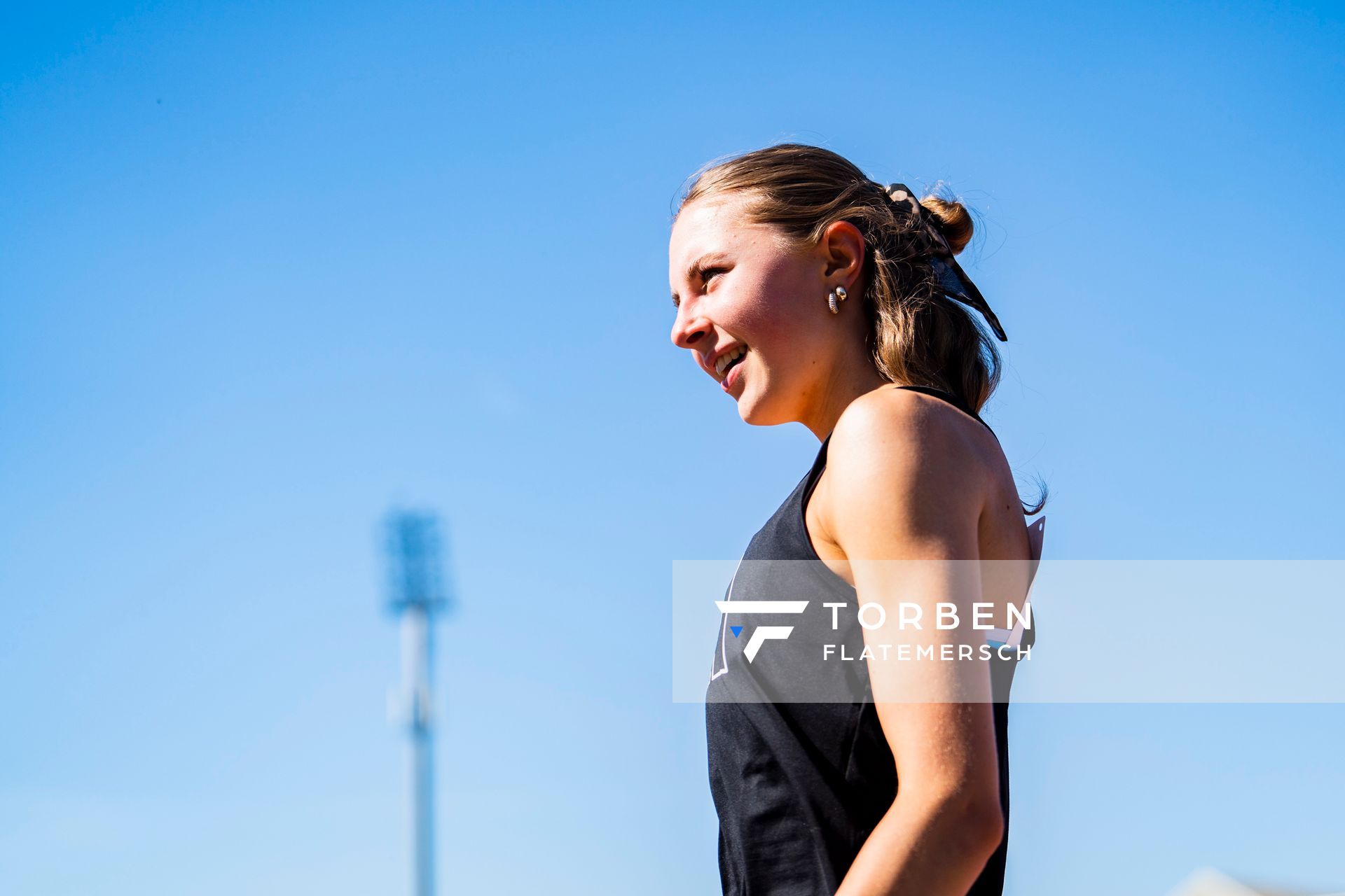 Mayleen Bartz (VfL Stade) am 16.07.2022 waehrend den deutschen Leichtathletik-Jugendmeisterschaften 2022 in Ulm