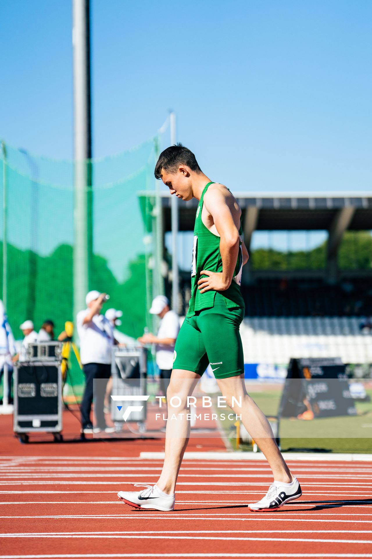 Tobias Morawietz (VfL Wolfsburg) am 16.07.2022 waehrend den deutschen Leichtathletik-Jugendmeisterschaften 2022 in Ulm