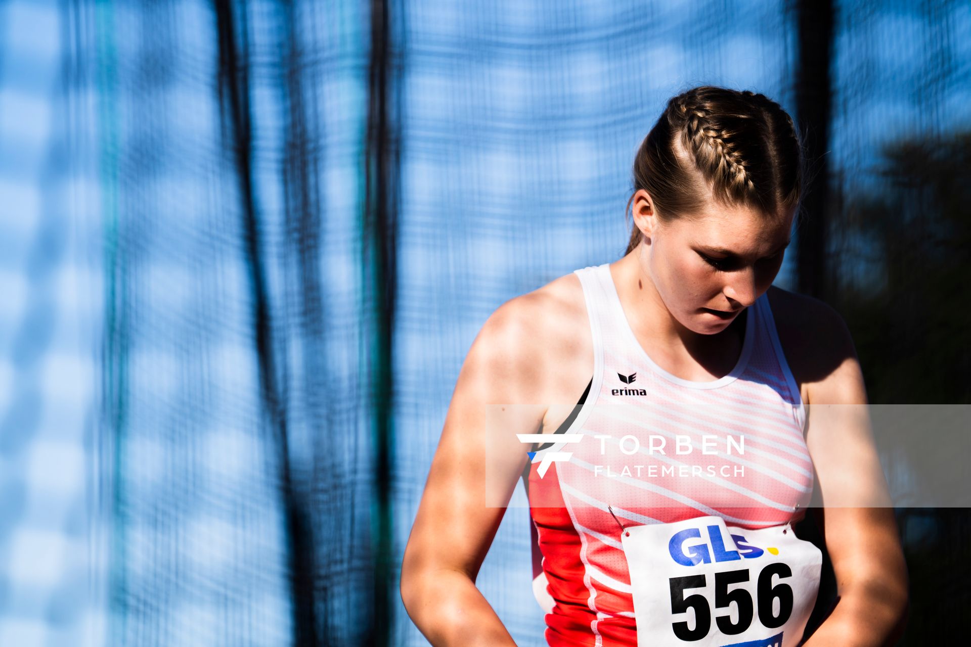 Lara Hundertmark (Einbecker SV) im Hammerwurf am 16.07.2022 waehrend den deutschen Leichtathletik-Jugendmeisterschaften 2022 in Ulm