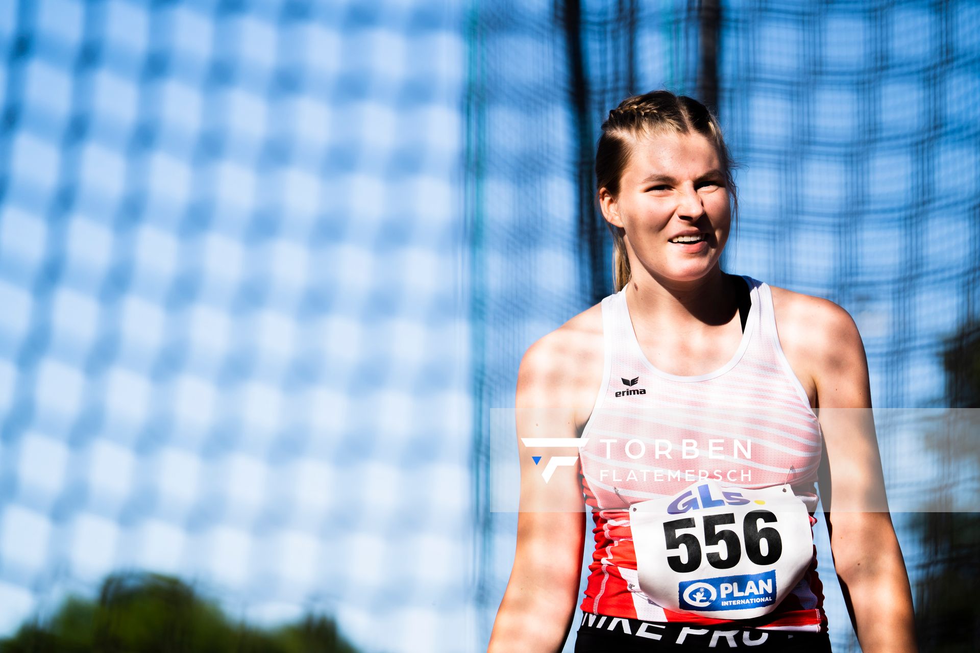 Lara Hundertmark (Einbecker SV) im Hammerwurf am 16.07.2022 waehrend den deutschen Leichtathletik-Jugendmeisterschaften 2022 in Ulm