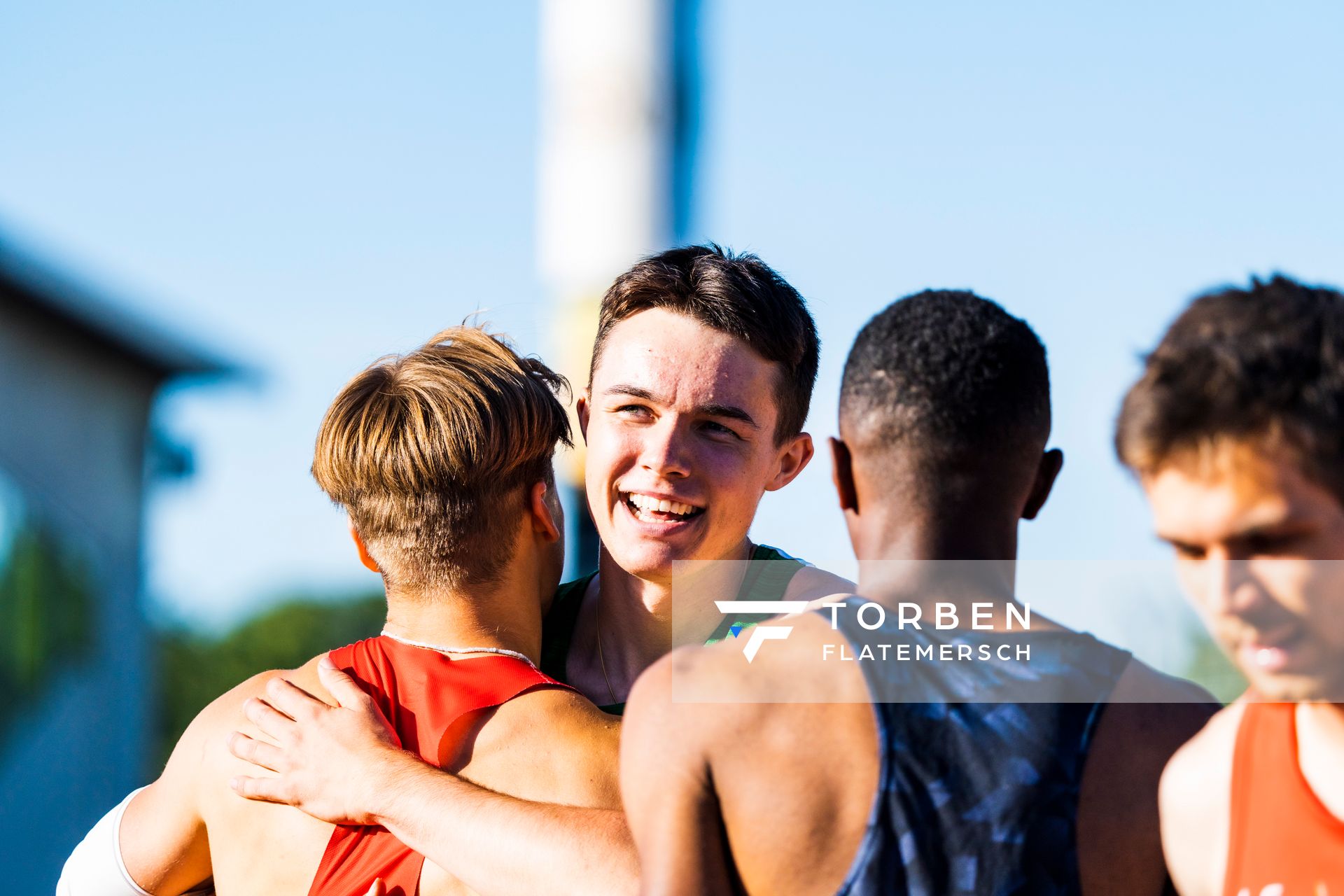 Tobias Morawietz (VfL Wolfsburg) im 100m Finale am 16.07.2022 waehrend den deutschen Leichtathletik-Jugendmeisterschaften 2022 in Ulm