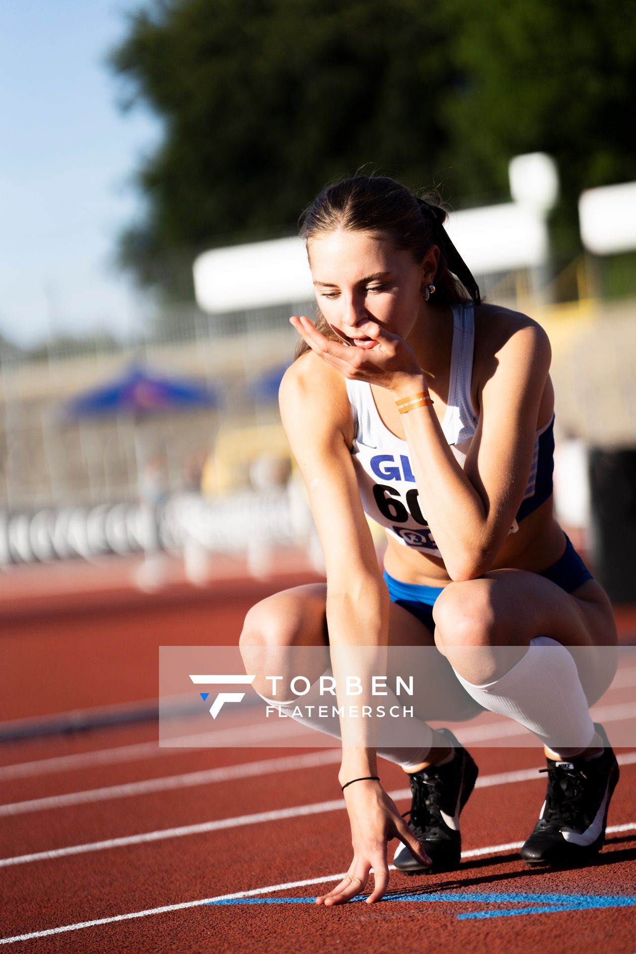 Mayleen Bartz (VfL Stade) am 16.07.2022 waehrend den deutschen Leichtathletik-Jugendmeisterschaften 2022 in Ulm