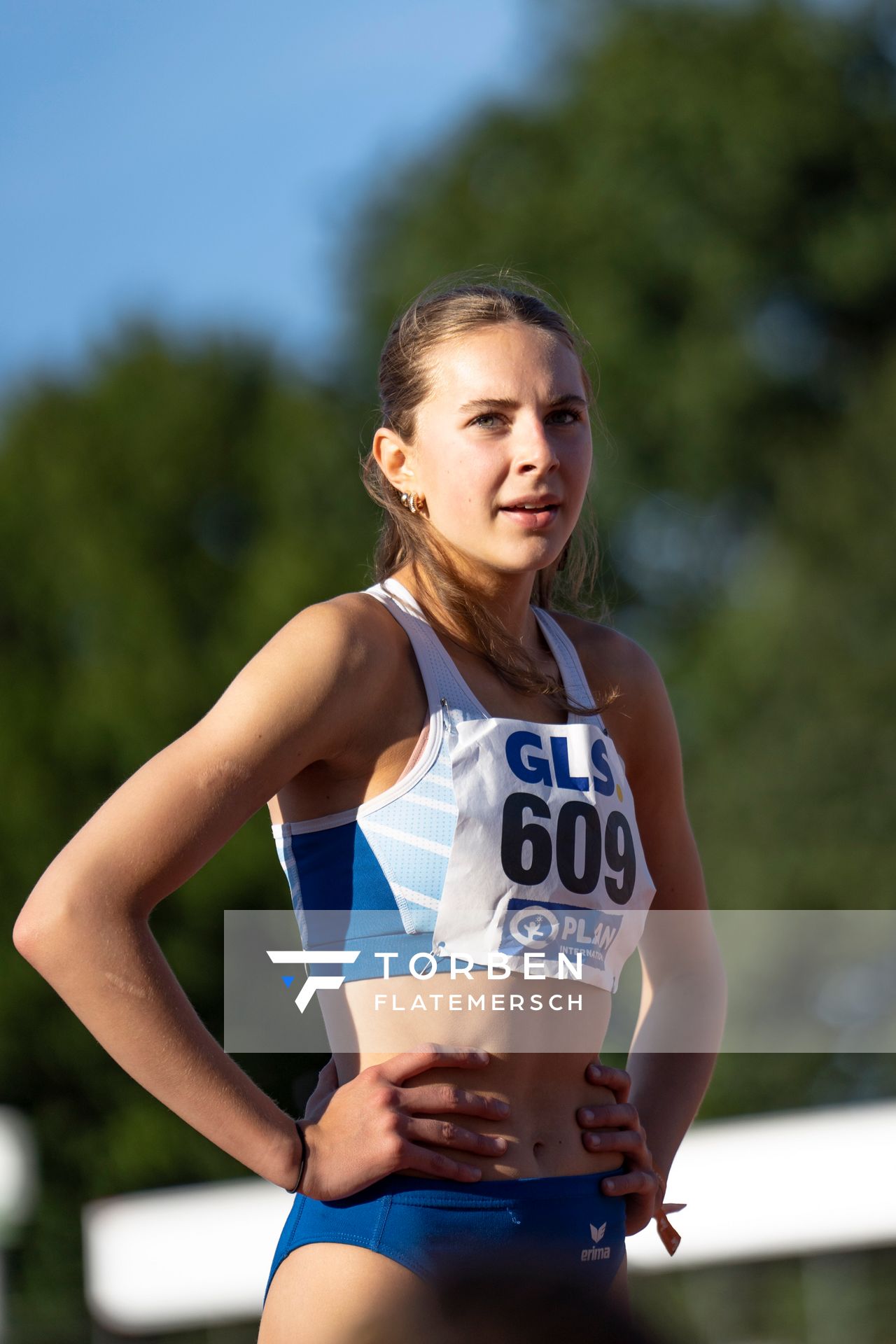 Mayleen Bartz (VfL Stade) am 16.07.2022 waehrend den deutschen Leichtathletik-Jugendmeisterschaften 2022 in Ulm
