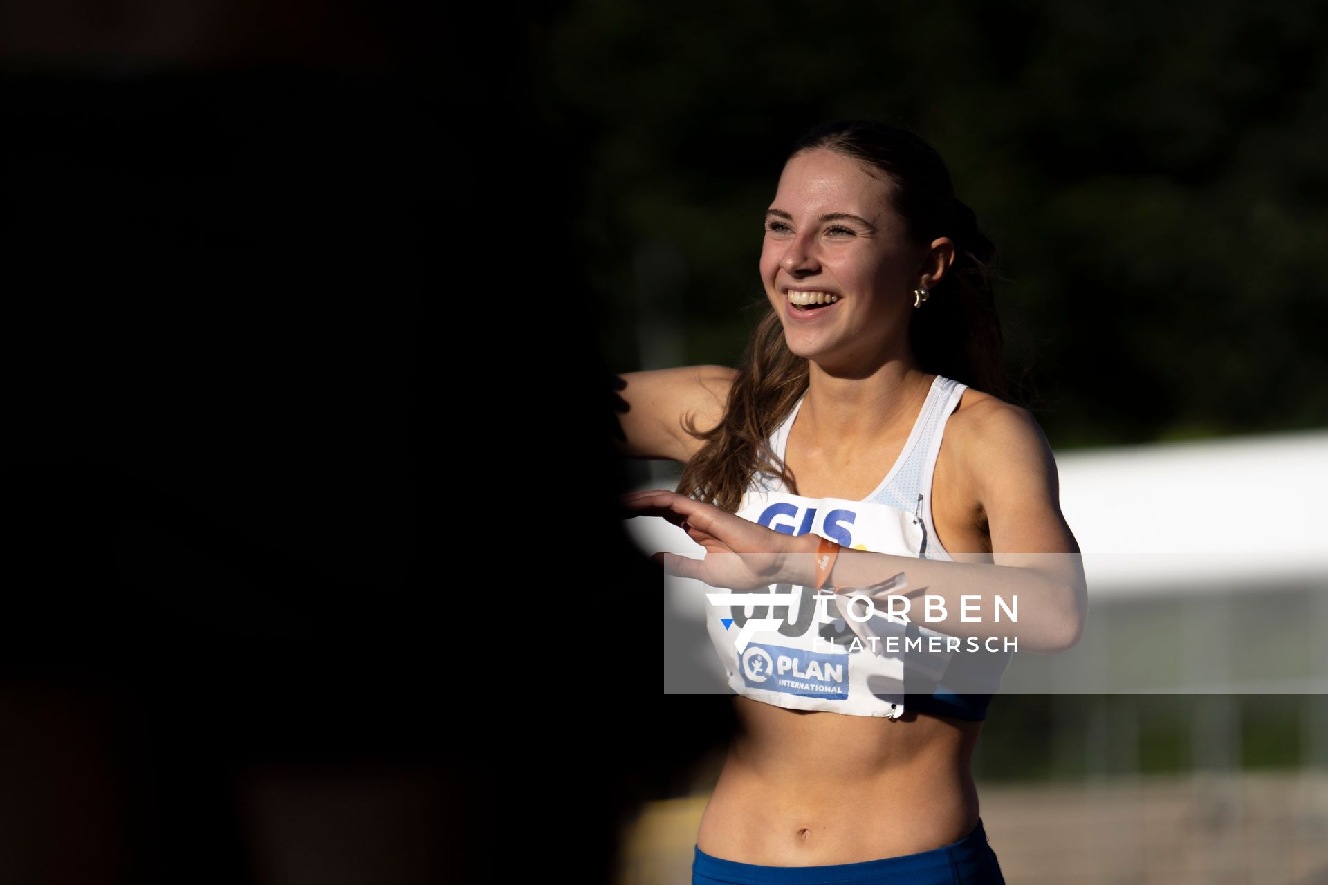 Mayleen Bartz (VfL Stade) am 16.07.2022 waehrend den deutschen Leichtathletik-Jugendmeisterschaften 2022 in Ulm