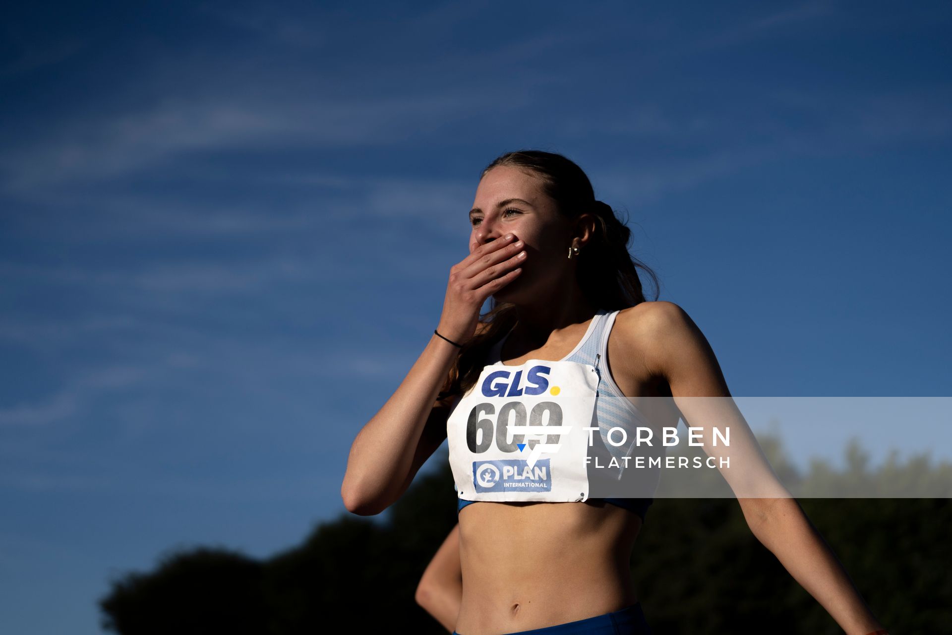 Mayleen Bartz (VfL Stade) am 16.07.2022 waehrend den deutschen Leichtathletik-Jugendmeisterschaften 2022 in Ulm