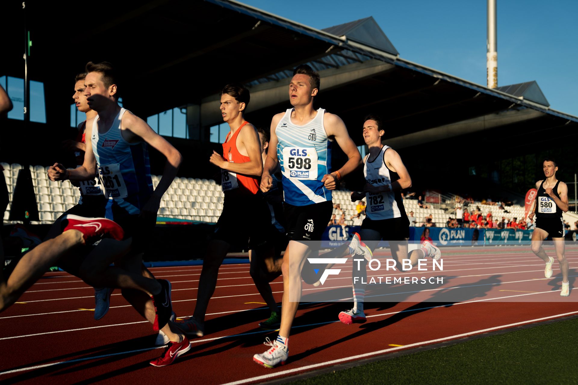 Rodion Beimler (LC Cottbus) und Jonas Kulgemeyer (OTB Osnabrueck) am 16.07.2022 waehrend den deutschen Leichtathletik-Jugendmeisterschaften 2022 in Ulm