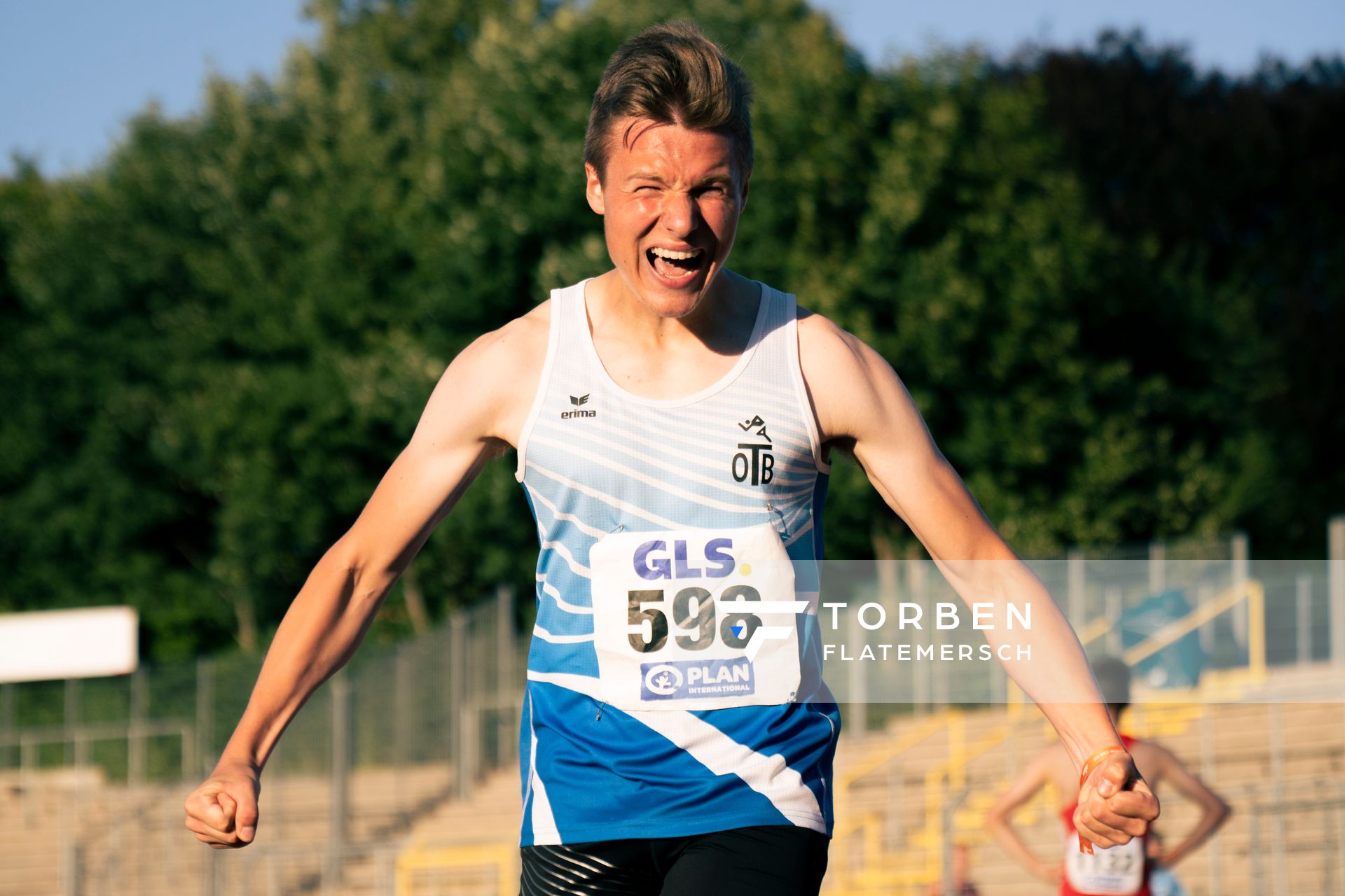 Jonas Kulgemeyer (OTB Osnabrueck) am 16.07.2022 waehrend den deutschen Leichtathletik-Jugendmeisterschaften 2022 in Ulm