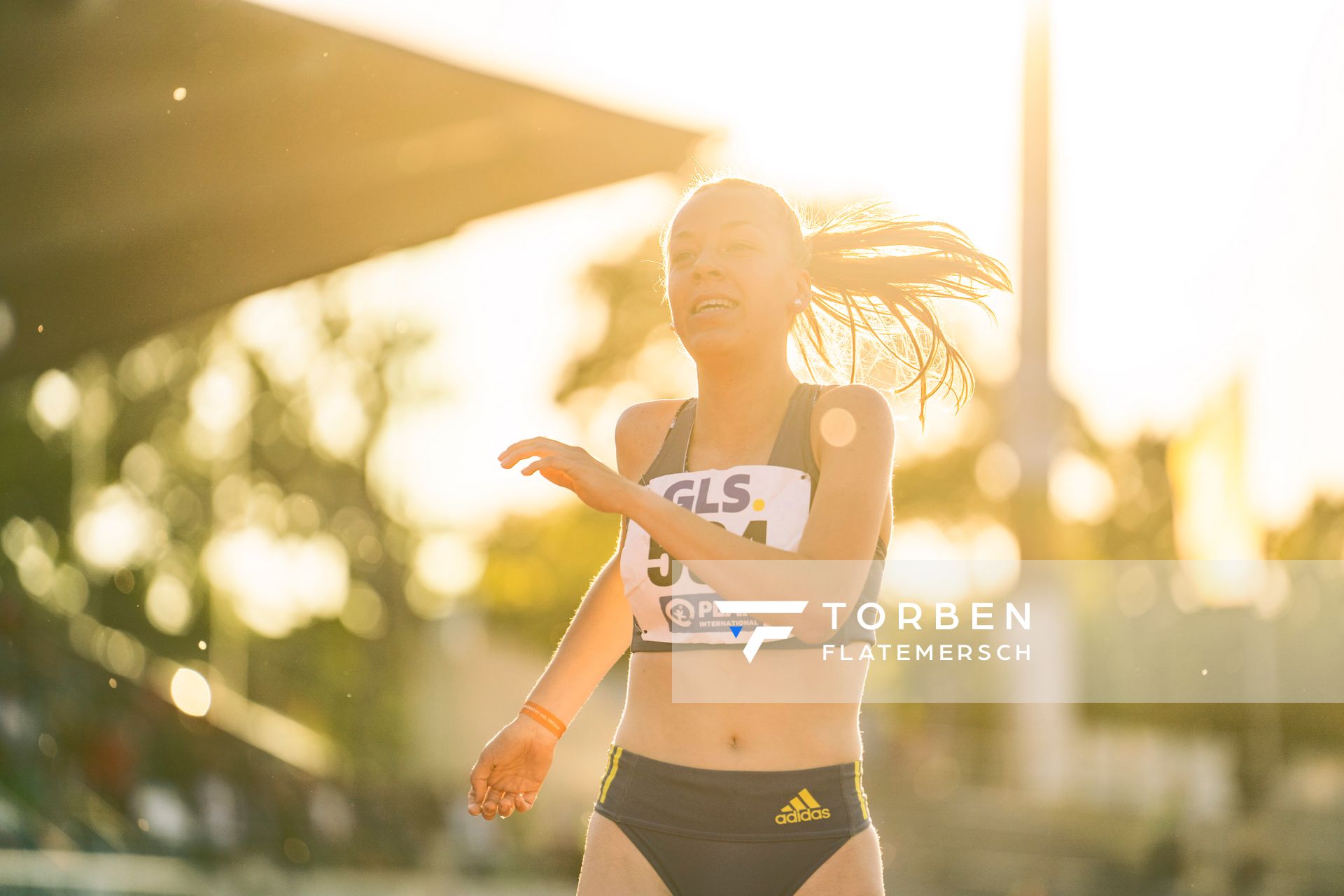 Carolin Hinrichs (VfL Loeningen) am 16.07.2022 waehrend den deutschen Leichtathletik-Jugendmeisterschaften 2022 in Ulm
