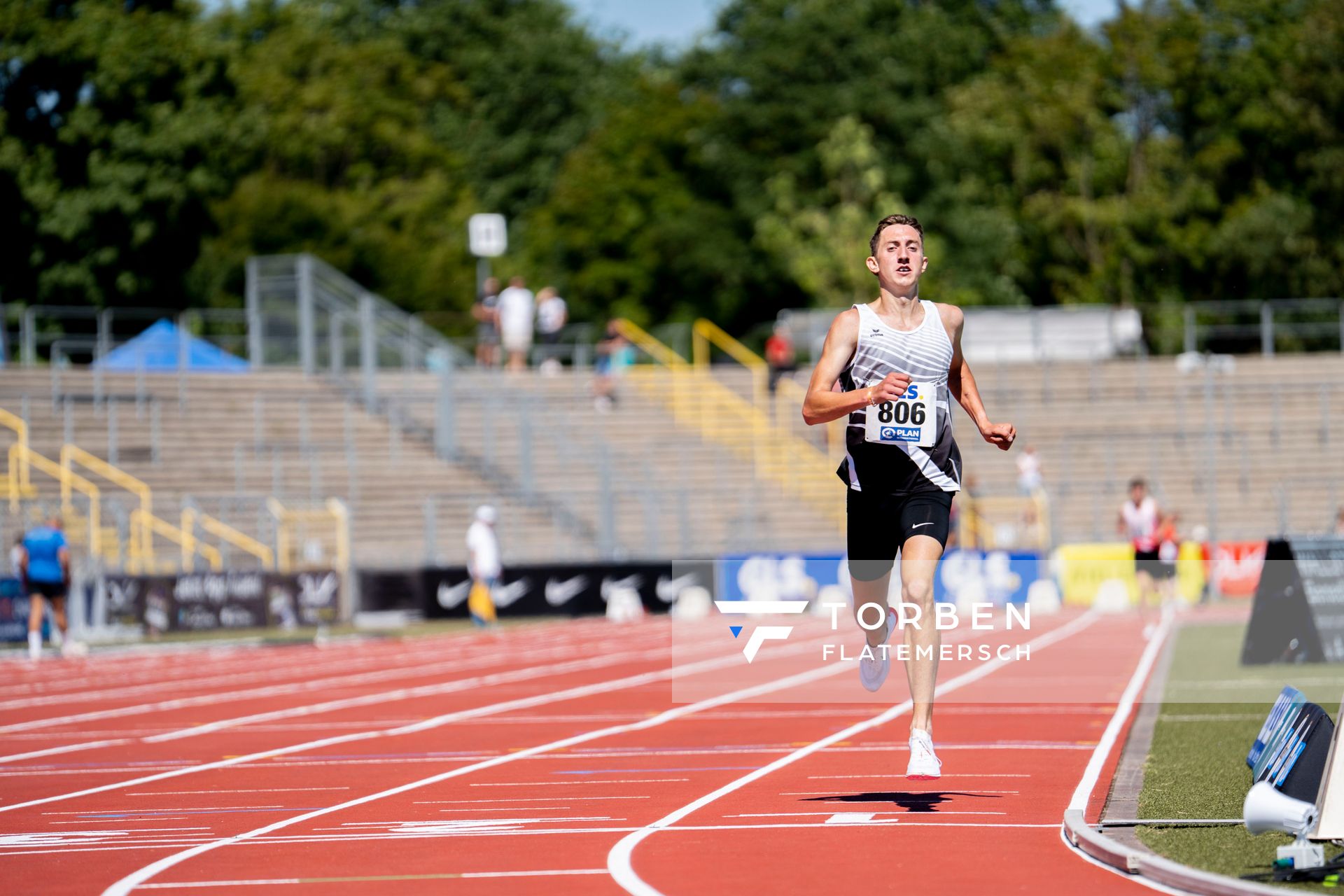 Benjamin Dern (LAZ Birkenfeld) am 17.07.2022 waehrend den deutschen Leichtathletik-Jugendmeisterschaften 2022 in Ulm