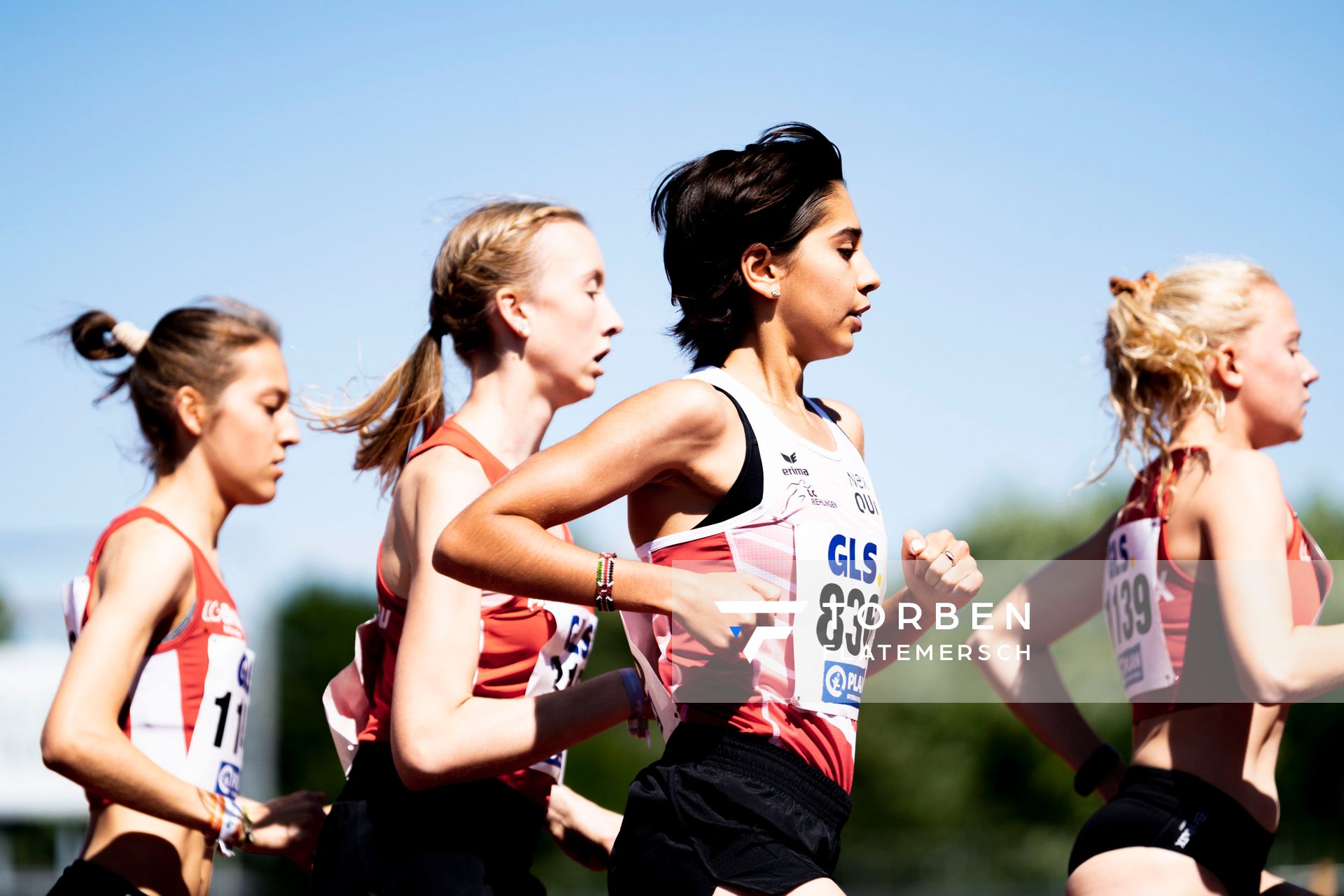 Sofia Benfares (LC Rehlingen) am 17.07.2022 waehrend den deutschen Leichtathletik-Jugendmeisterschaften 2022 in Ulm