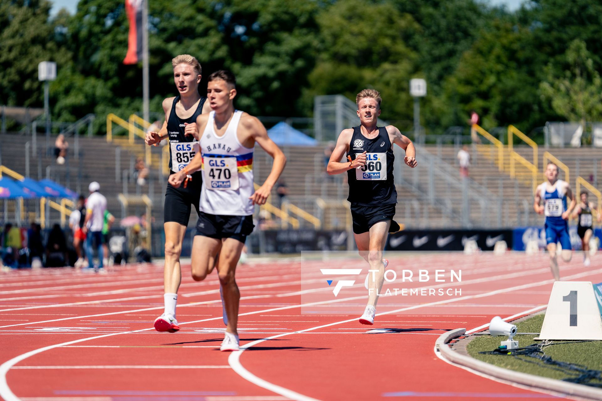 Bjarne Bernstein (Hannover 96) gewinnt Bronze ueber 3000m am 17.07.2022 waehrend den deutschen Leichtathletik-Jugendmeisterschaften 2022 in Ulm