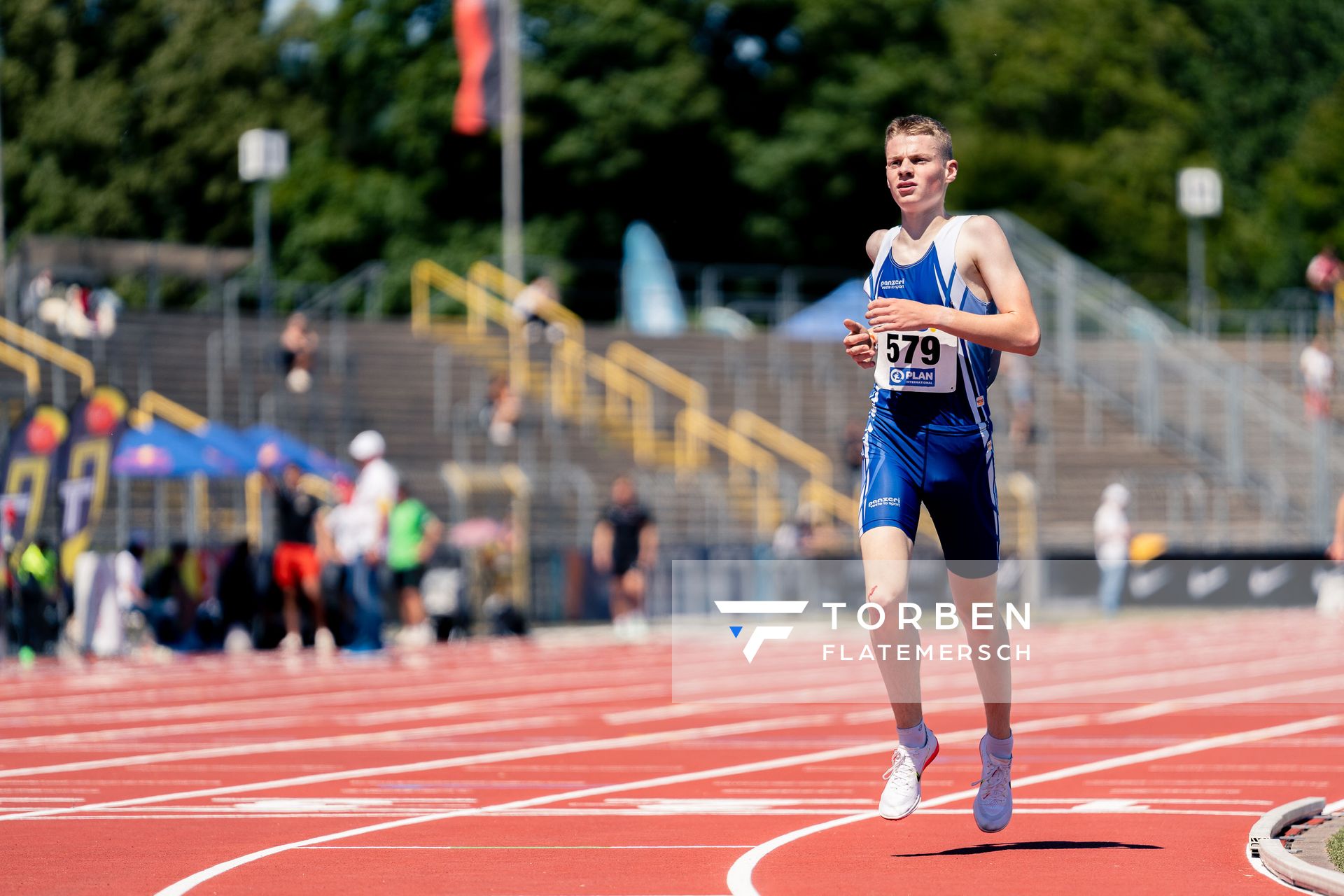 Elias Matthaeus (SC Kirchweyhe und Westerweyhe) am 17.07.2022 waehrend den deutschen Leichtathletik-Jugendmeisterschaften 2022 in Ulm