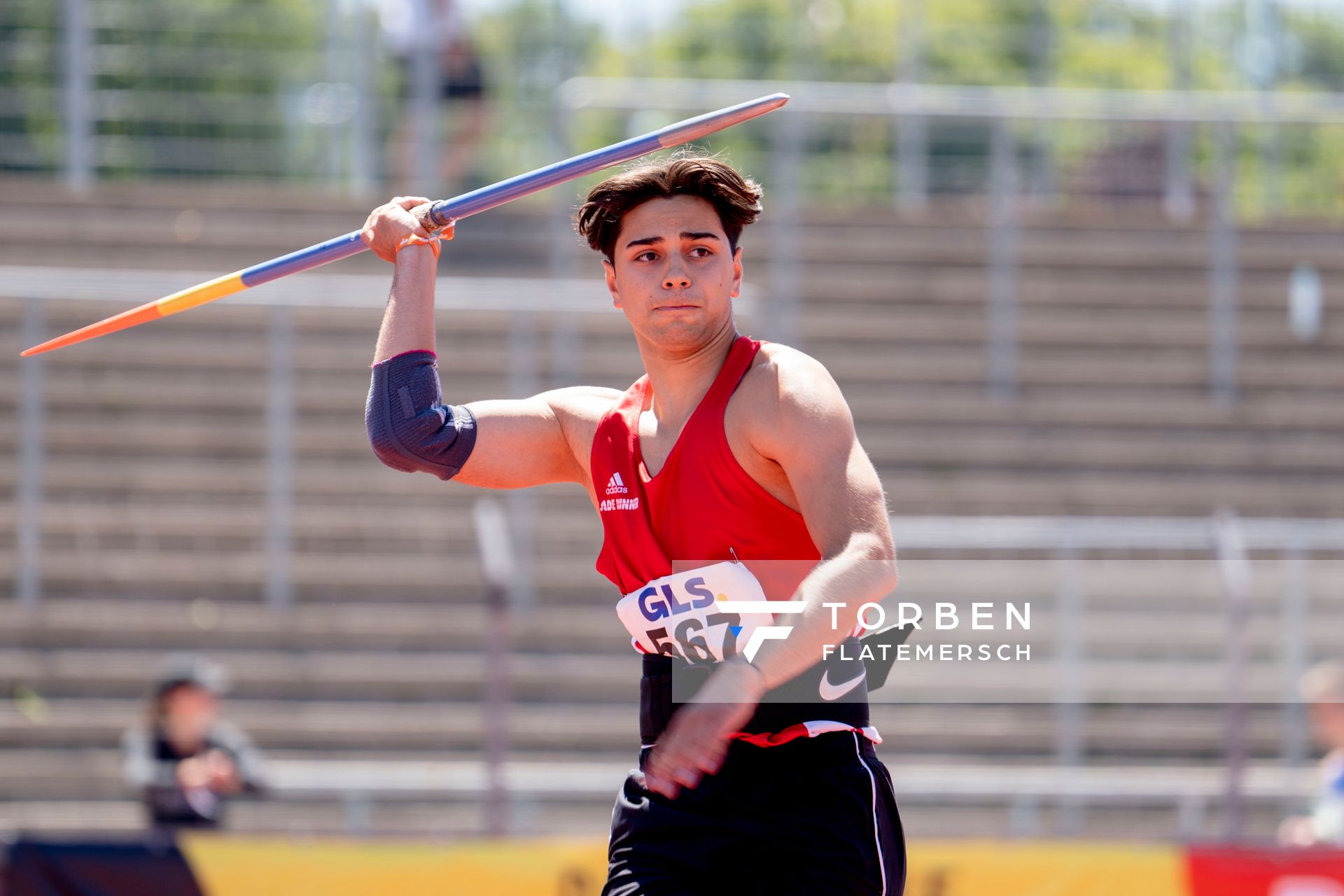 Lukas Tsoleridis (VfL Eintracht Hannover) am 17.07.2022 waehrend den deutschen Leichtathletik-Jugendmeisterschaften 2022 in Ulm