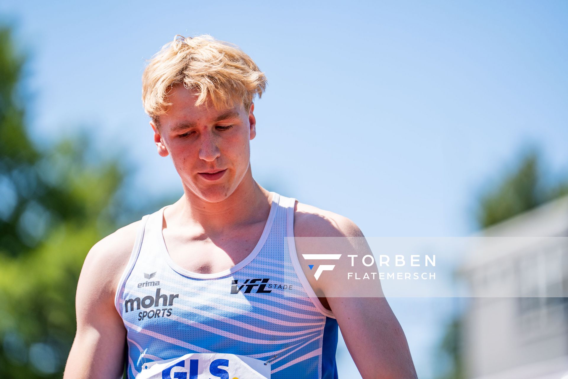 Bennett Pauli (VfL Stade) am 17.07.2022 waehrend den deutschen Leichtathletik-Jugendmeisterschaften 2022 in Ulm