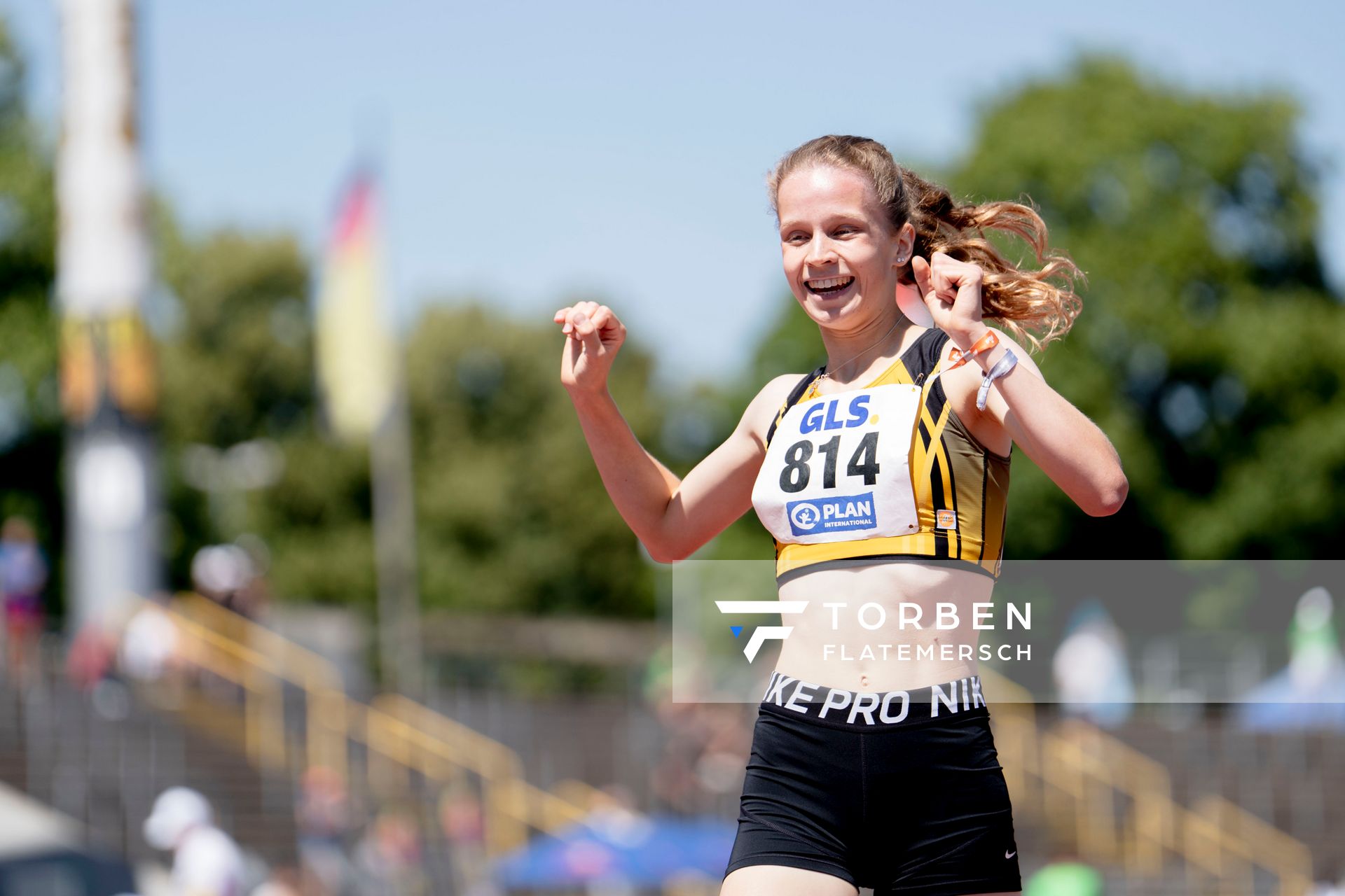 Adia Budde (TSV Altenholz) am 17.07.2022 waehrend den deutschen Leichtathletik-Jugendmeisterschaften 2022 in Ulm