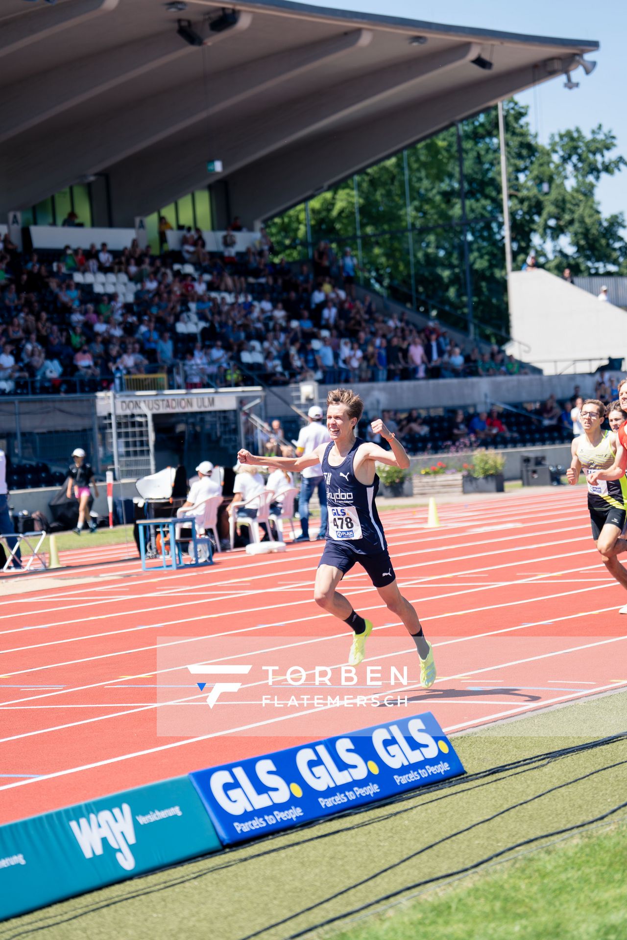 Tom Stoeber (TV Wetzlar) am 17.07.2022 waehrend den deutschen Leichtathletik-Jugendmeisterschaften 2022 in Ulm