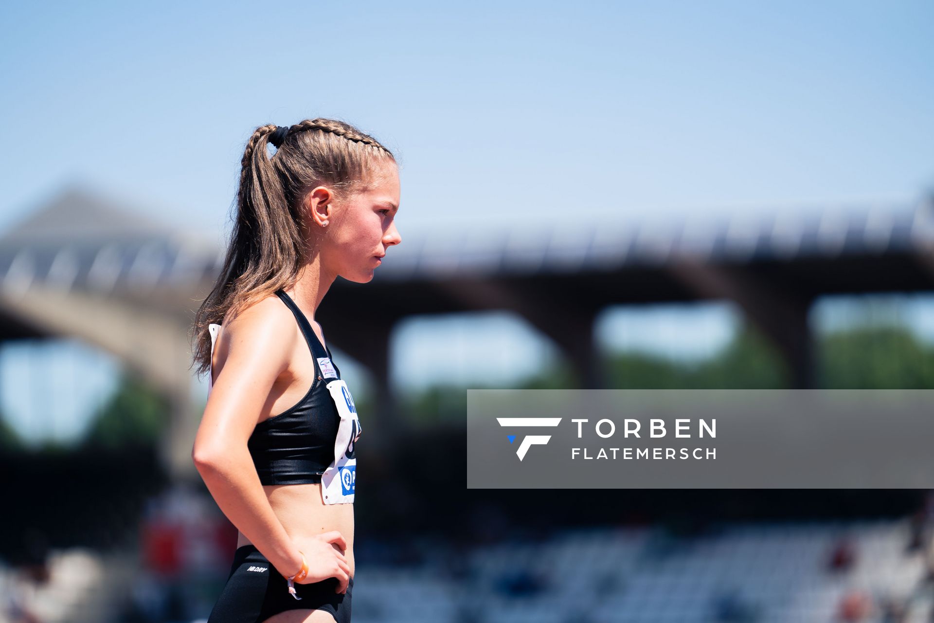 Jana Marie Becker (LG Wettenberg) am 17.07.2022 waehrend den deutschen Leichtathletik-Jugendmeisterschaften 2022 in Ulm