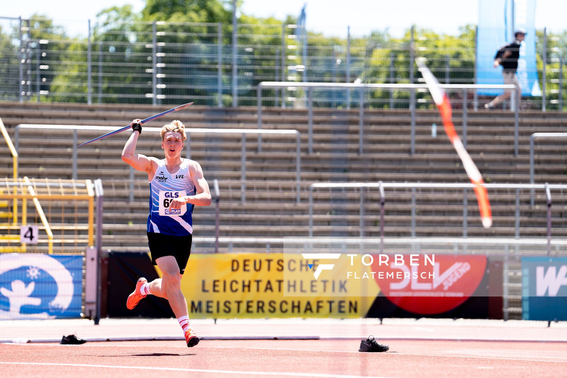 Bennett Pauli (VfL Stade) am 17.07.2022 waehrend den deutschen Leichtathletik-Jugendmeisterschaften 2022 in Ulm