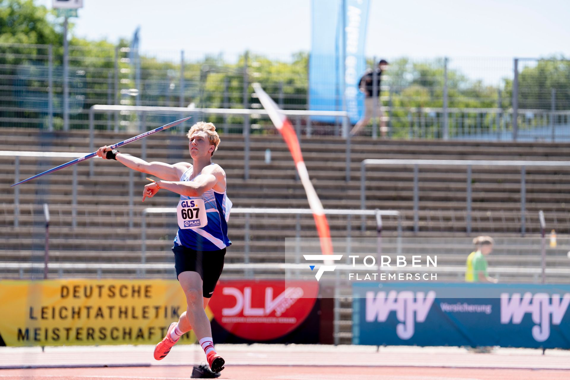 Bennett Pauli (VfL Stade) am 17.07.2022 waehrend den deutschen Leichtathletik-Jugendmeisterschaften 2022 in Ulm