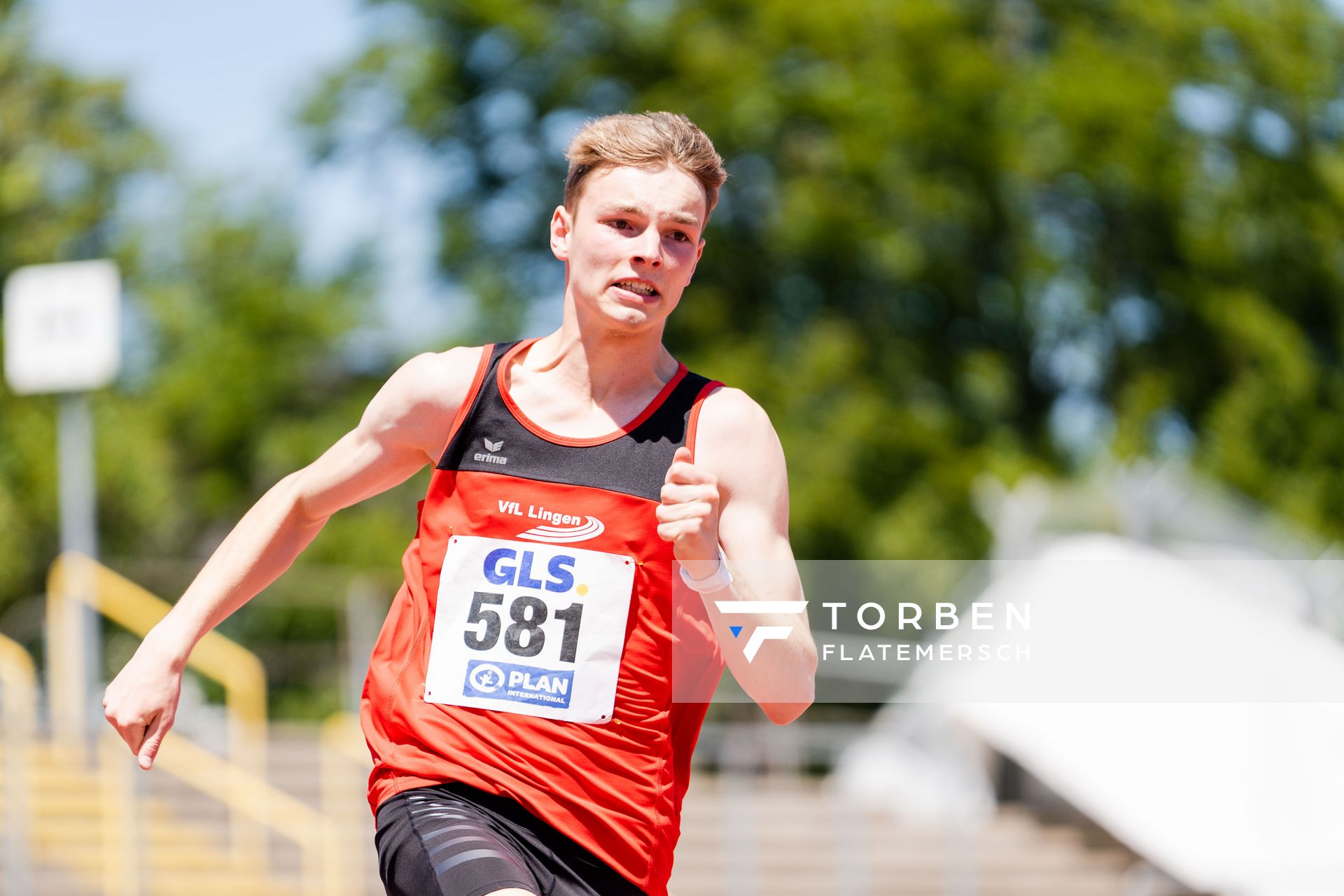 Torben Lillie (VfL Lingen) am 17.07.2022 waehrend den deutschen Leichtathletik-Jugendmeisterschaften 2022 in Ulm