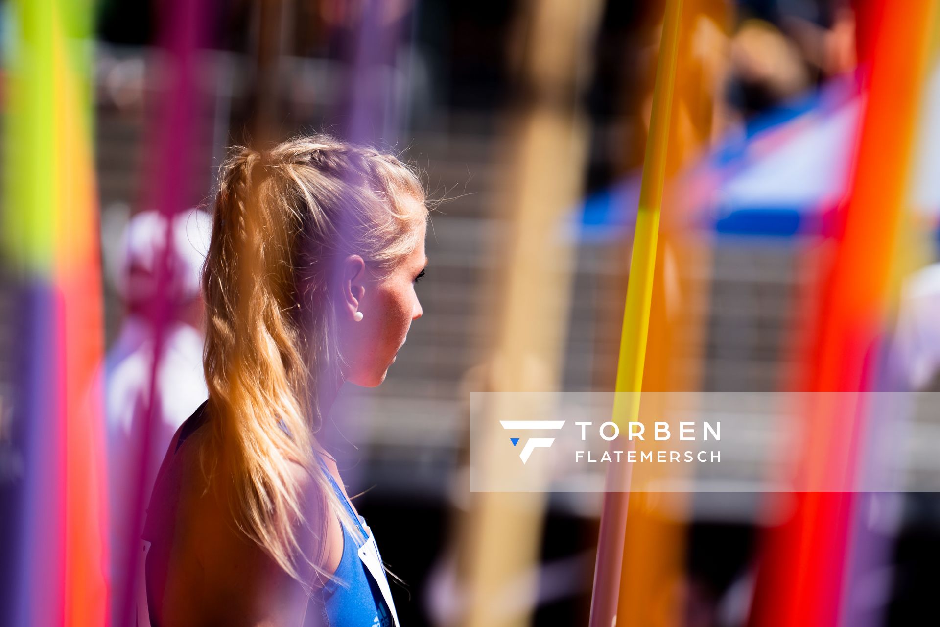 Veronique Quednau (Rukeli Trollmann e. V.) beim Speerwurf am 17.07.2022 waehrend den deutschen Leichtathletik-Jugendmeisterschaften 2022 in Ulm