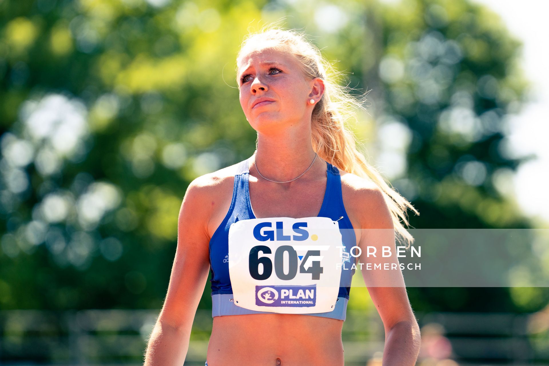 Veronique Quednau (Rukeli Trollmann e. V.) beim Speerwurf am 17.07.2022 waehrend den deutschen Leichtathletik-Jugendmeisterschaften 2022 in Ulm