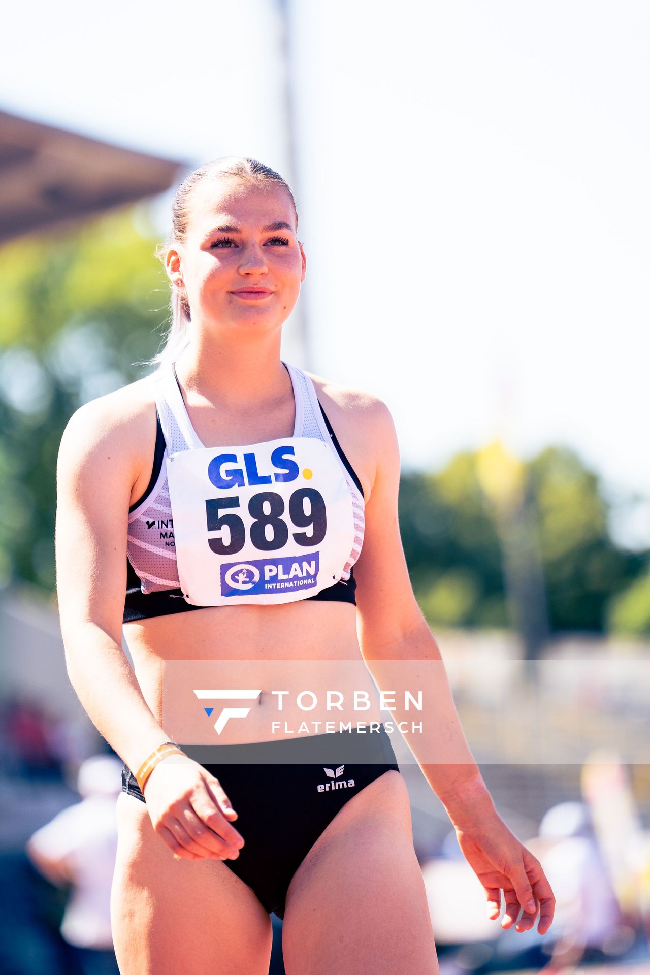 Rieke Emmrich (LC Nordhorn) am 17.07.2022 waehrend den deutschen Leichtathletik-Jugendmeisterschaften 2022 in Ulm